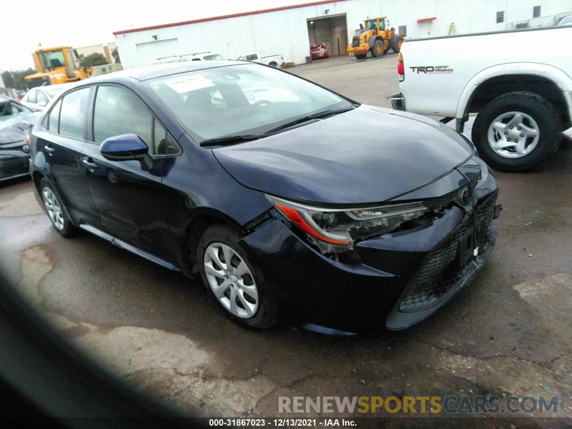 1 Photograph of a damaged car JTDEPRAE1LJ056379 TOYOTA COROLLA 2020