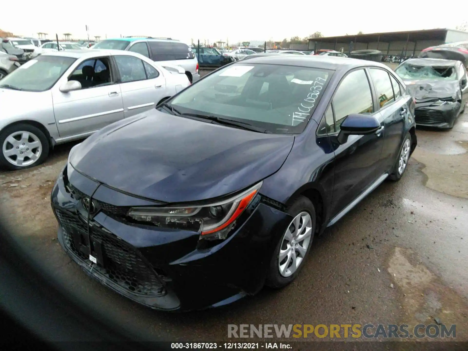 2 Photograph of a damaged car JTDEPRAE1LJ056379 TOYOTA COROLLA 2020