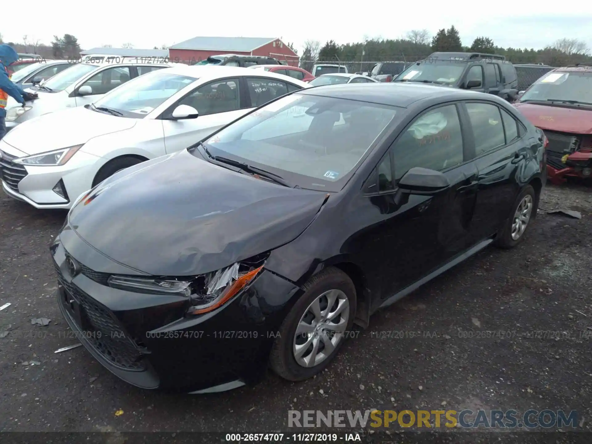 2 Photograph of a damaged car JTDEPRAE1LJ056415 TOYOTA COROLLA 2020