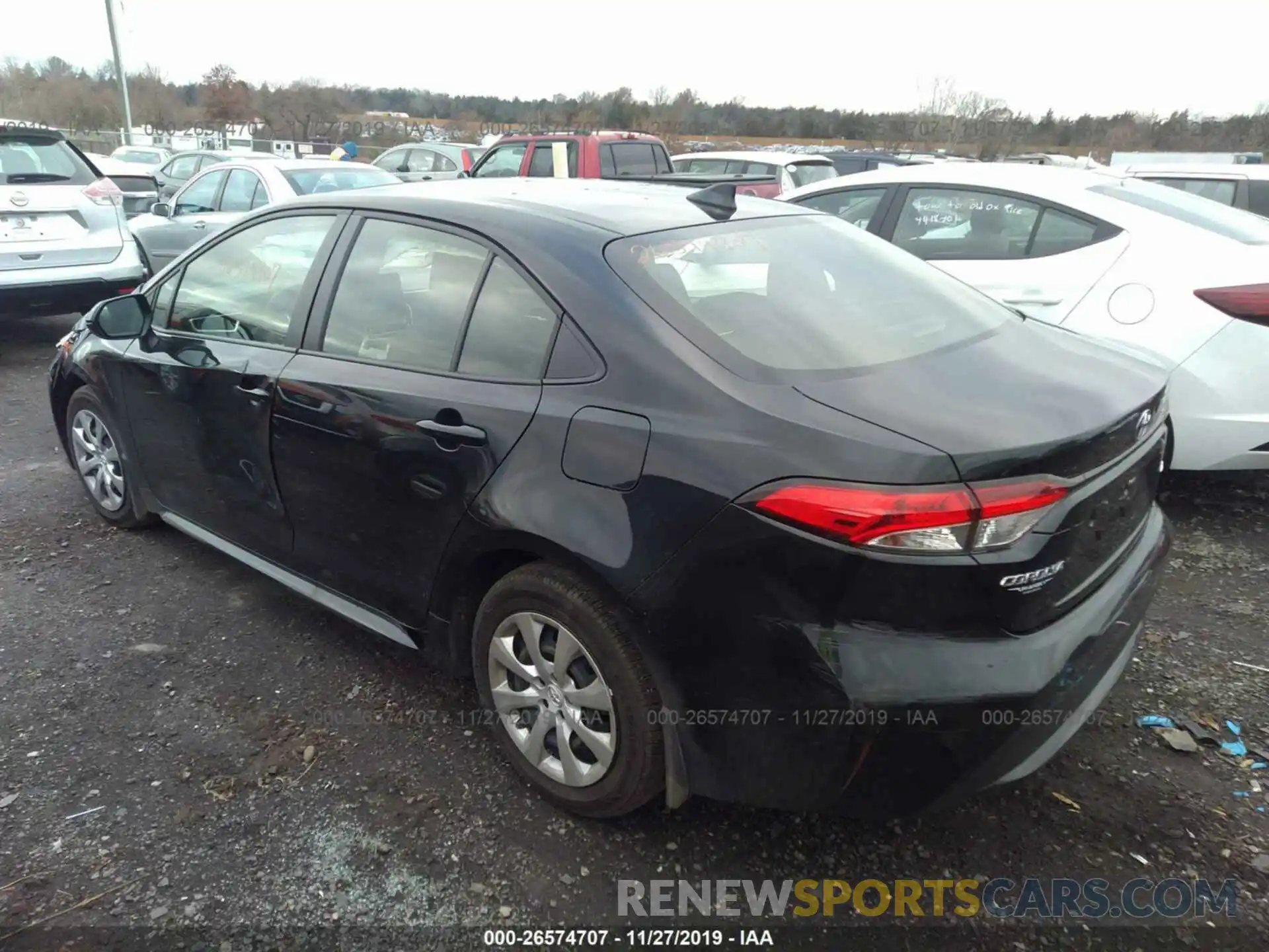 3 Photograph of a damaged car JTDEPRAE1LJ056415 TOYOTA COROLLA 2020