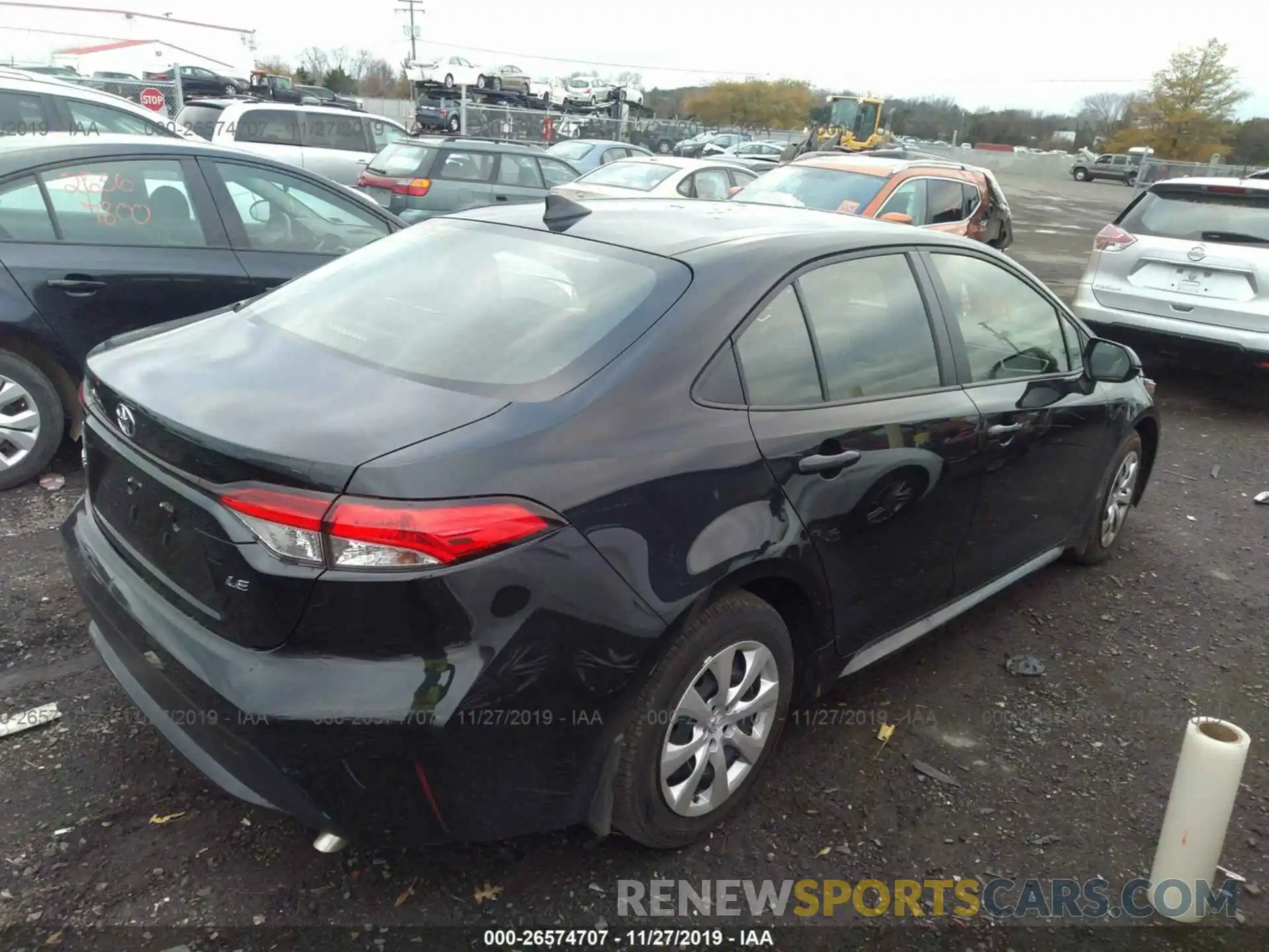 4 Photograph of a damaged car JTDEPRAE1LJ056415 TOYOTA COROLLA 2020