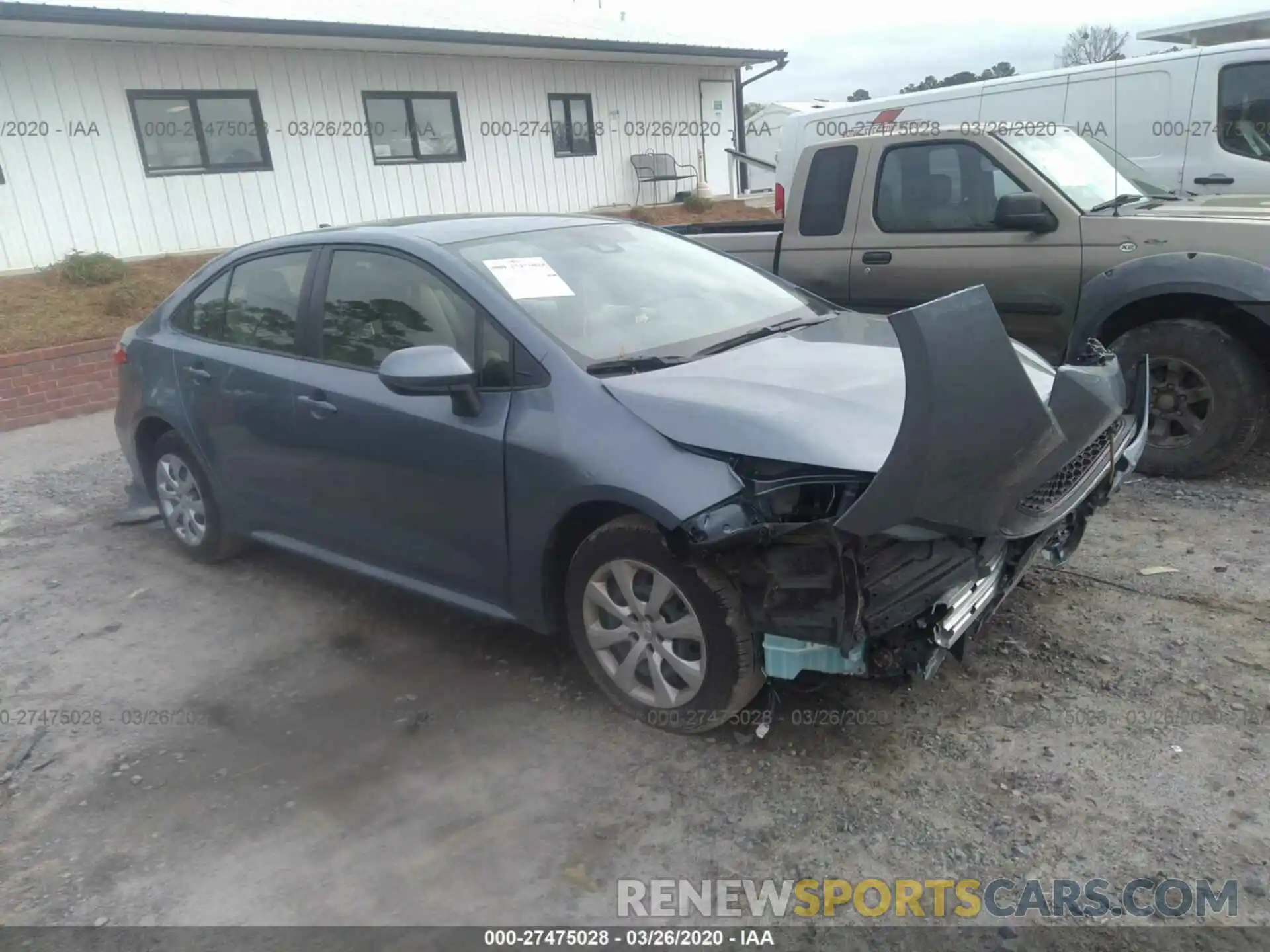 1 Photograph of a damaged car JTDEPRAE1LJ057113 TOYOTA COROLLA 2020