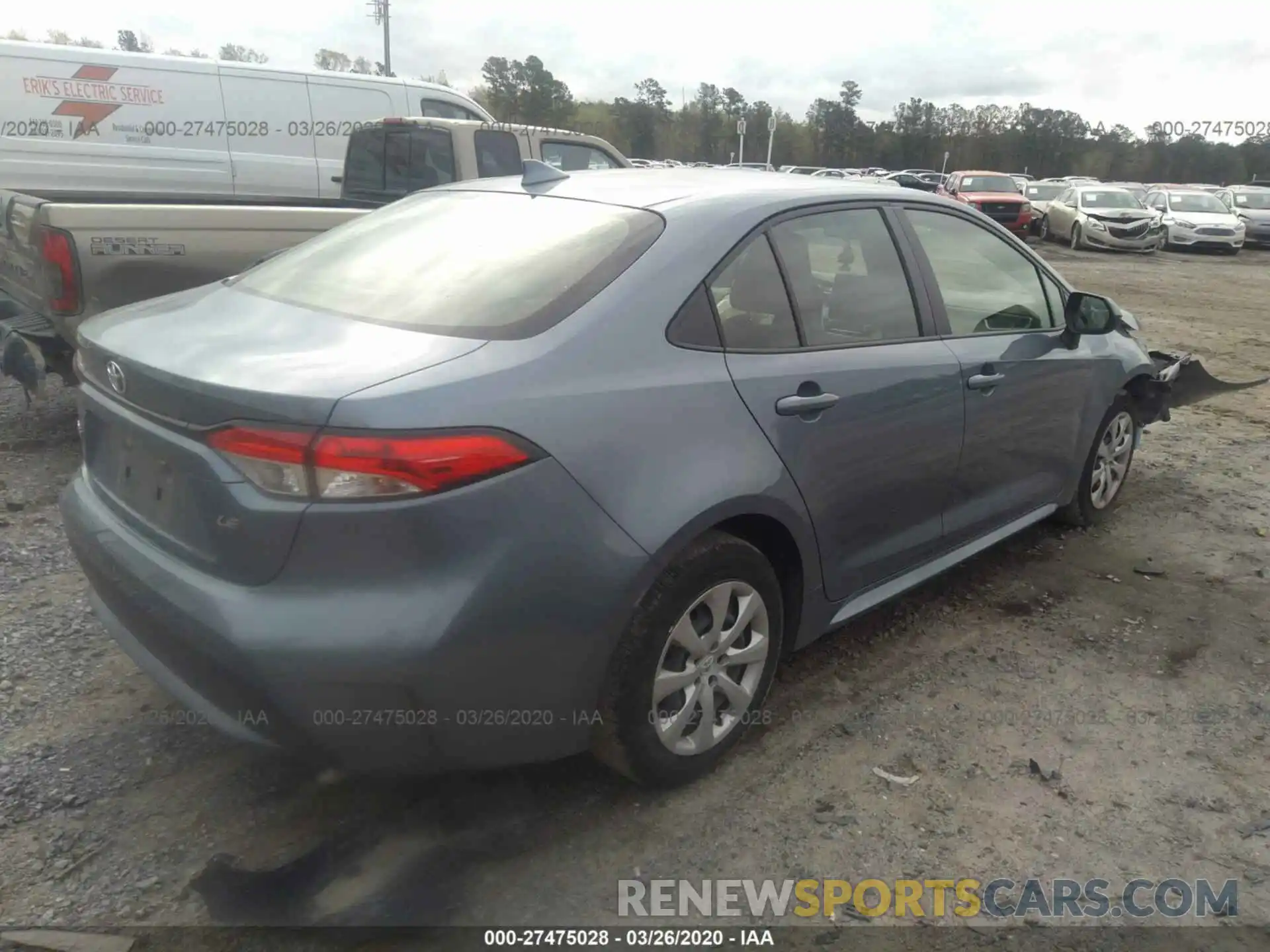 4 Photograph of a damaged car JTDEPRAE1LJ057113 TOYOTA COROLLA 2020