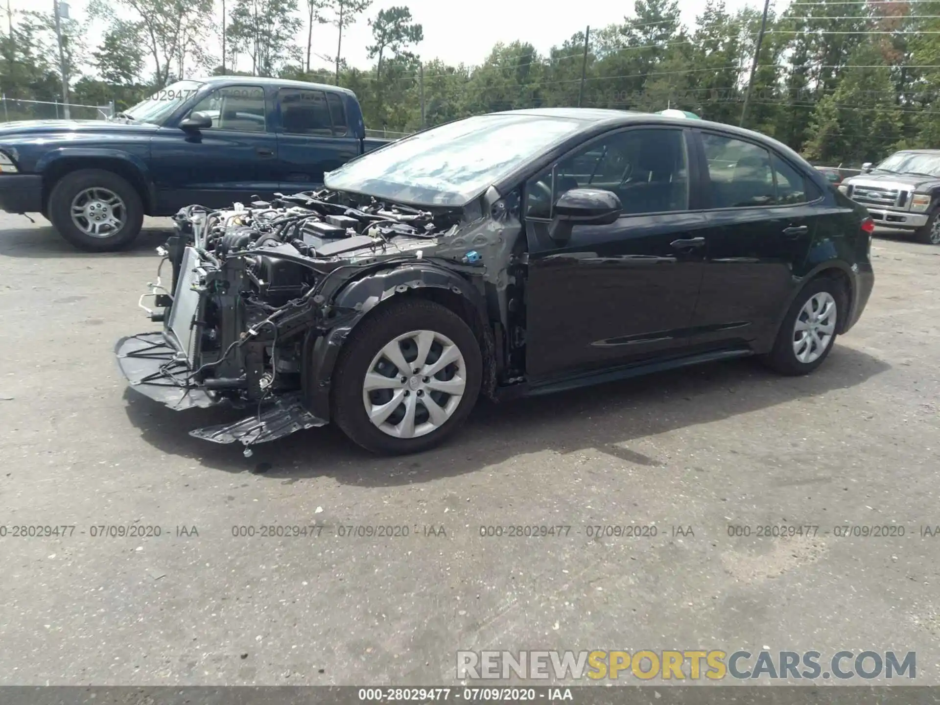 2 Photograph of a damaged car JTDEPRAE1LJ057287 TOYOTA COROLLA 2020