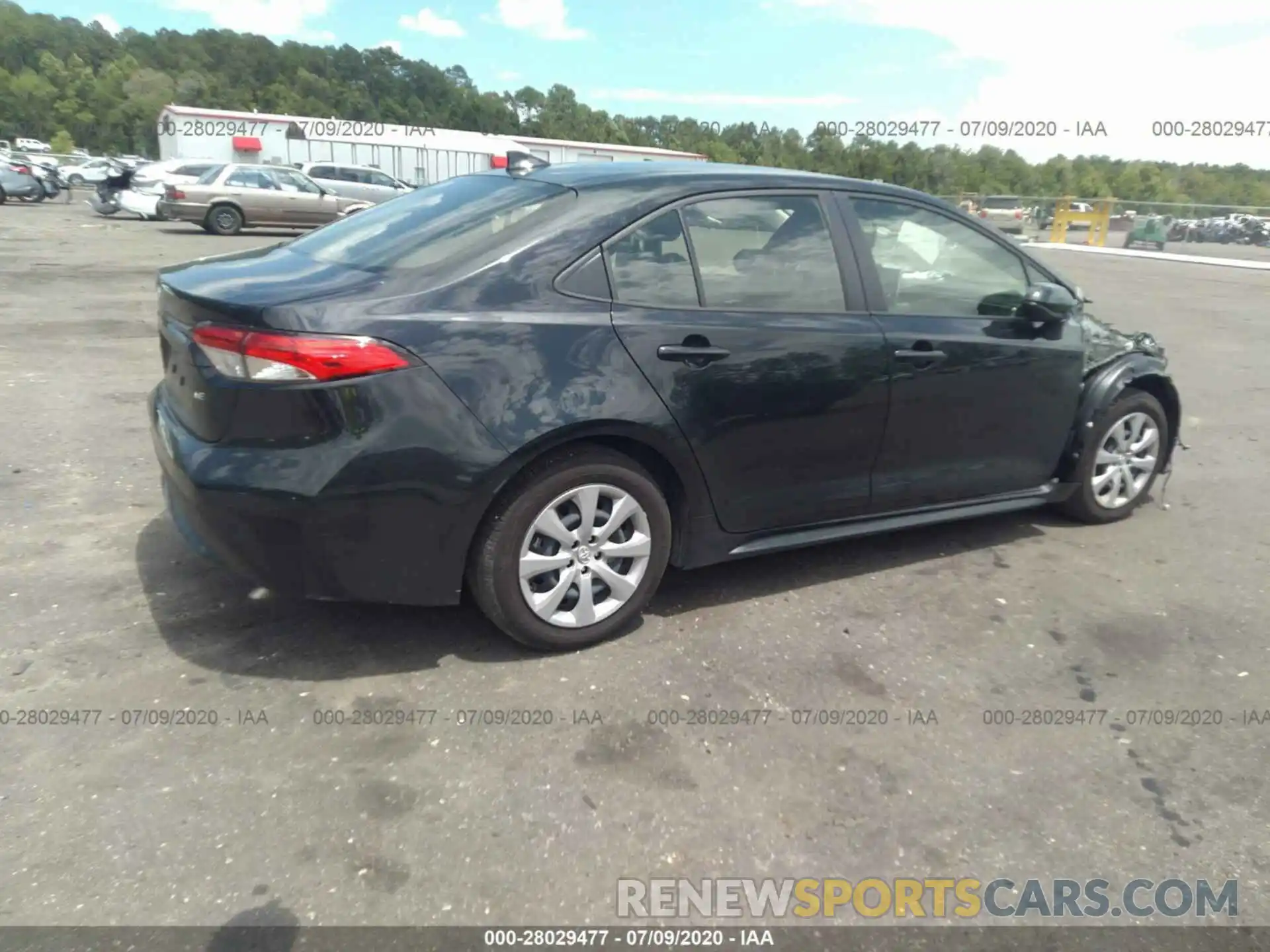 4 Photograph of a damaged car JTDEPRAE1LJ057287 TOYOTA COROLLA 2020