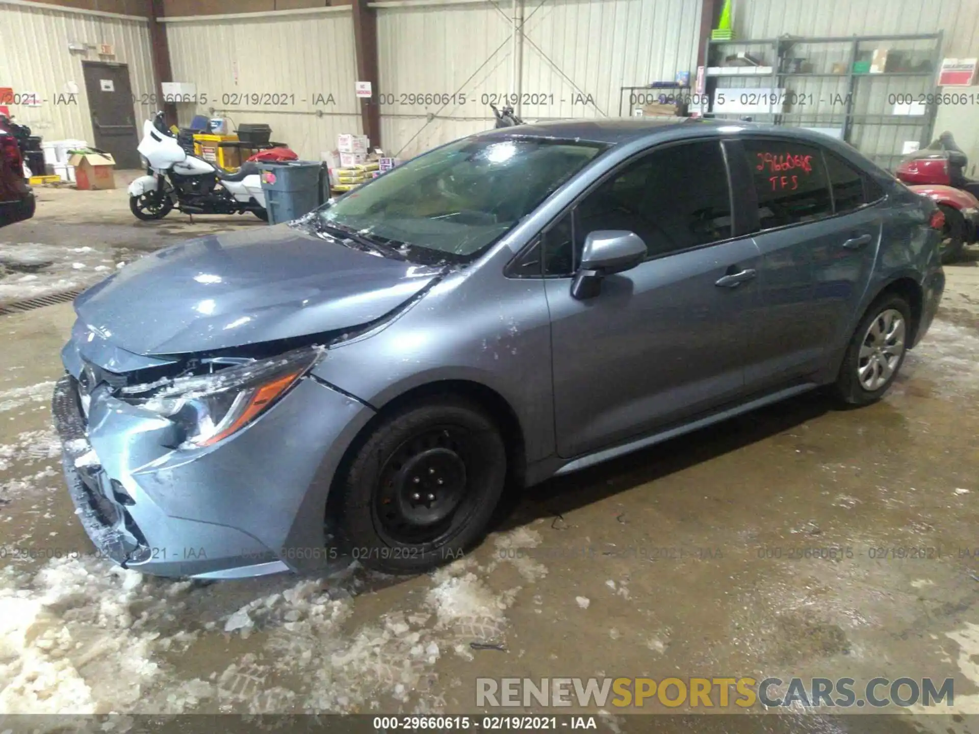 2 Photograph of a damaged car JTDEPRAE1LJ057533 TOYOTA COROLLA 2020