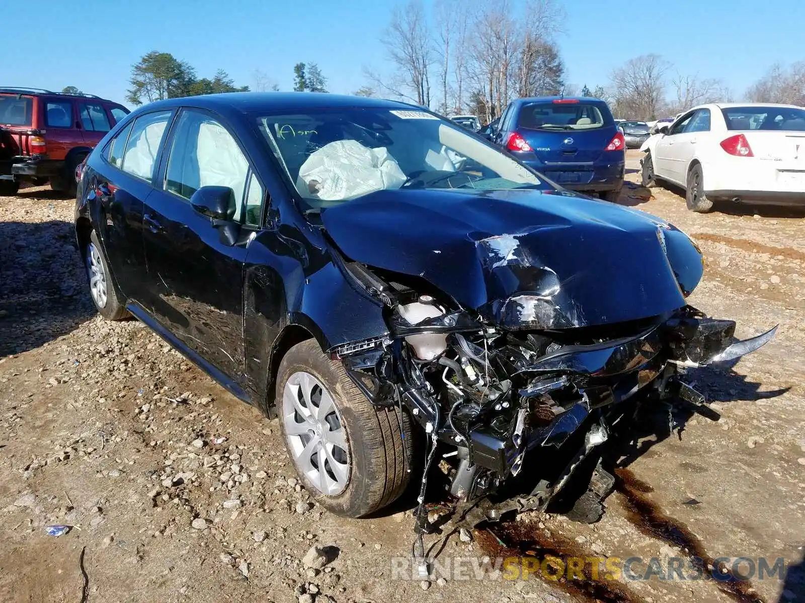 1 Photograph of a damaged car JTDEPRAE1LJ058035 TOYOTA COROLLA 2020