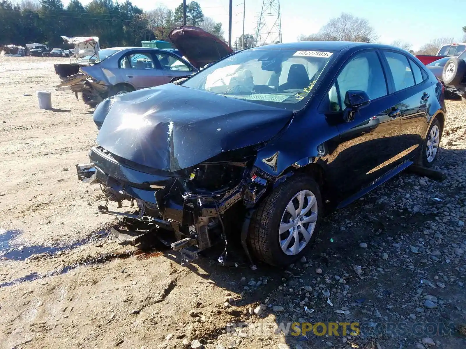 2 Photograph of a damaged car JTDEPRAE1LJ058035 TOYOTA COROLLA 2020