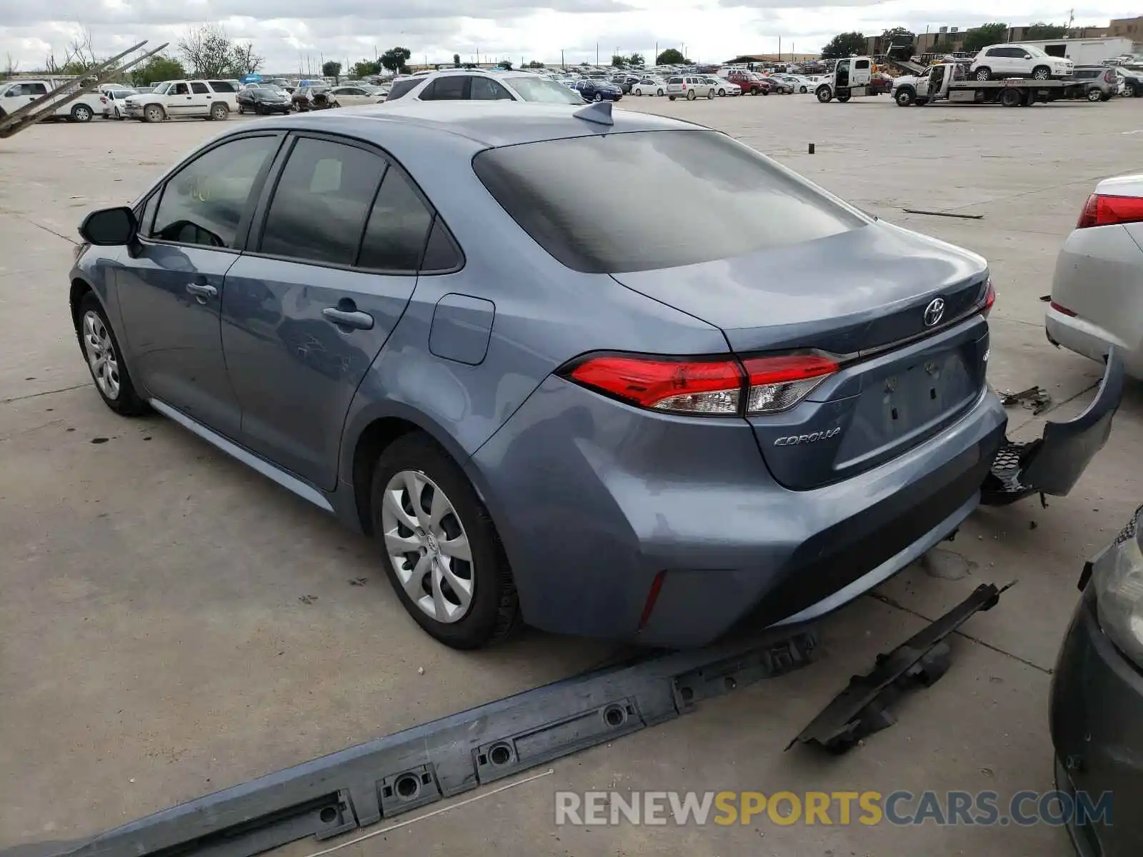 3 Photograph of a damaged car JTDEPRAE1LJ058116 TOYOTA COROLLA 2020