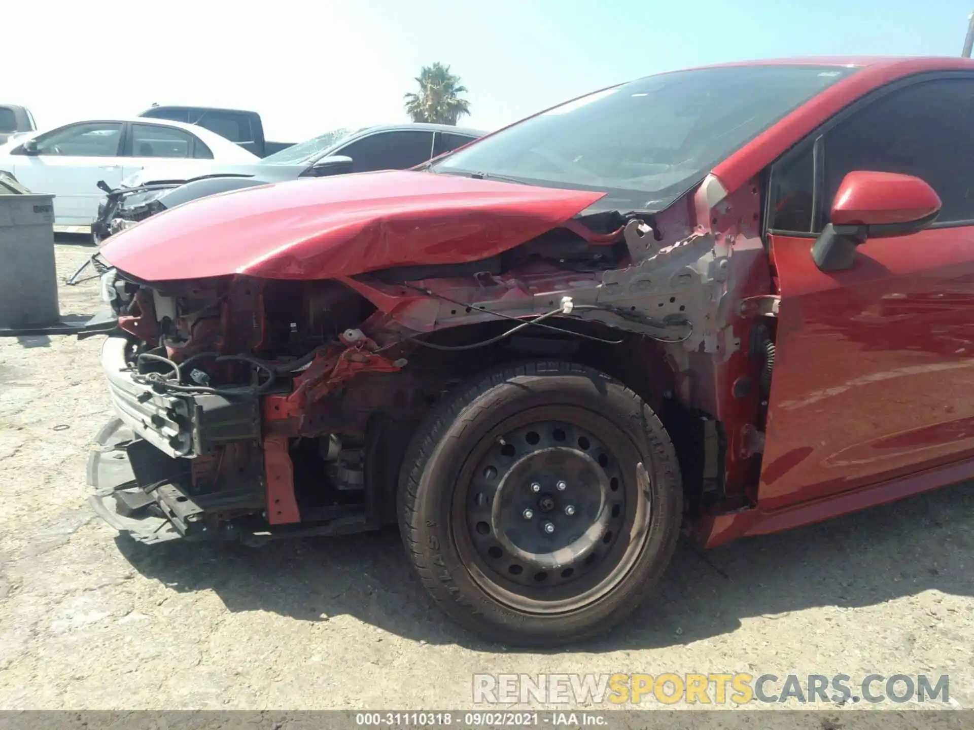 6 Photograph of a damaged car JTDEPRAE1LJ058245 TOYOTA COROLLA 2020