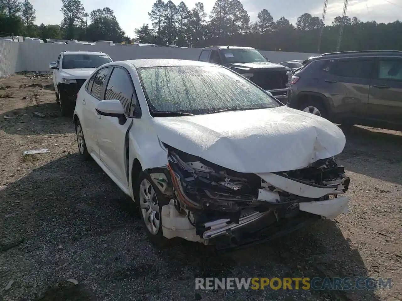 1 Photograph of a damaged car JTDEPRAE1LJ058505 TOYOTA COROLLA 2020