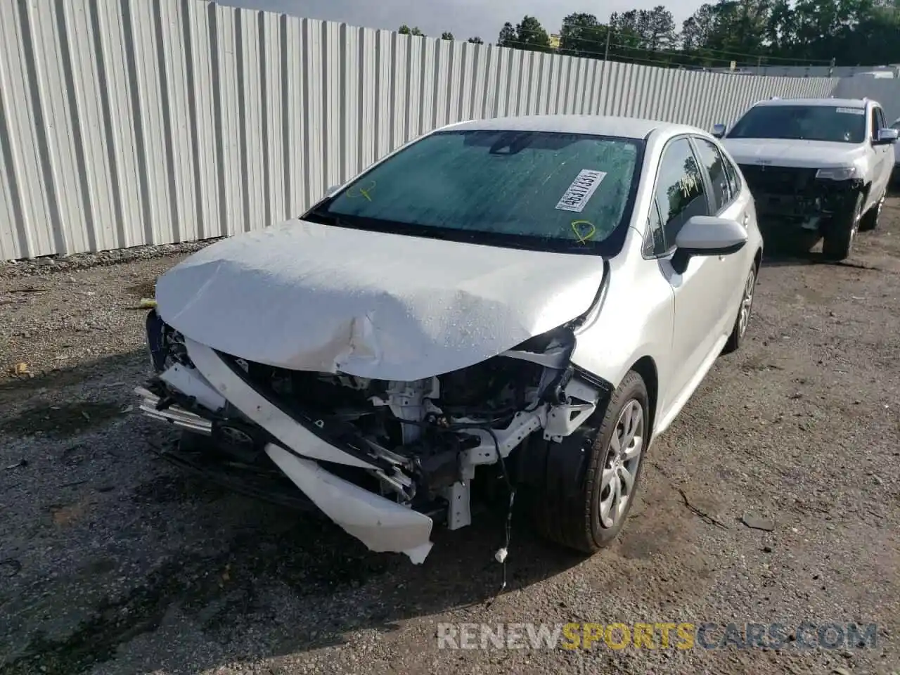 2 Photograph of a damaged car JTDEPRAE1LJ058505 TOYOTA COROLLA 2020