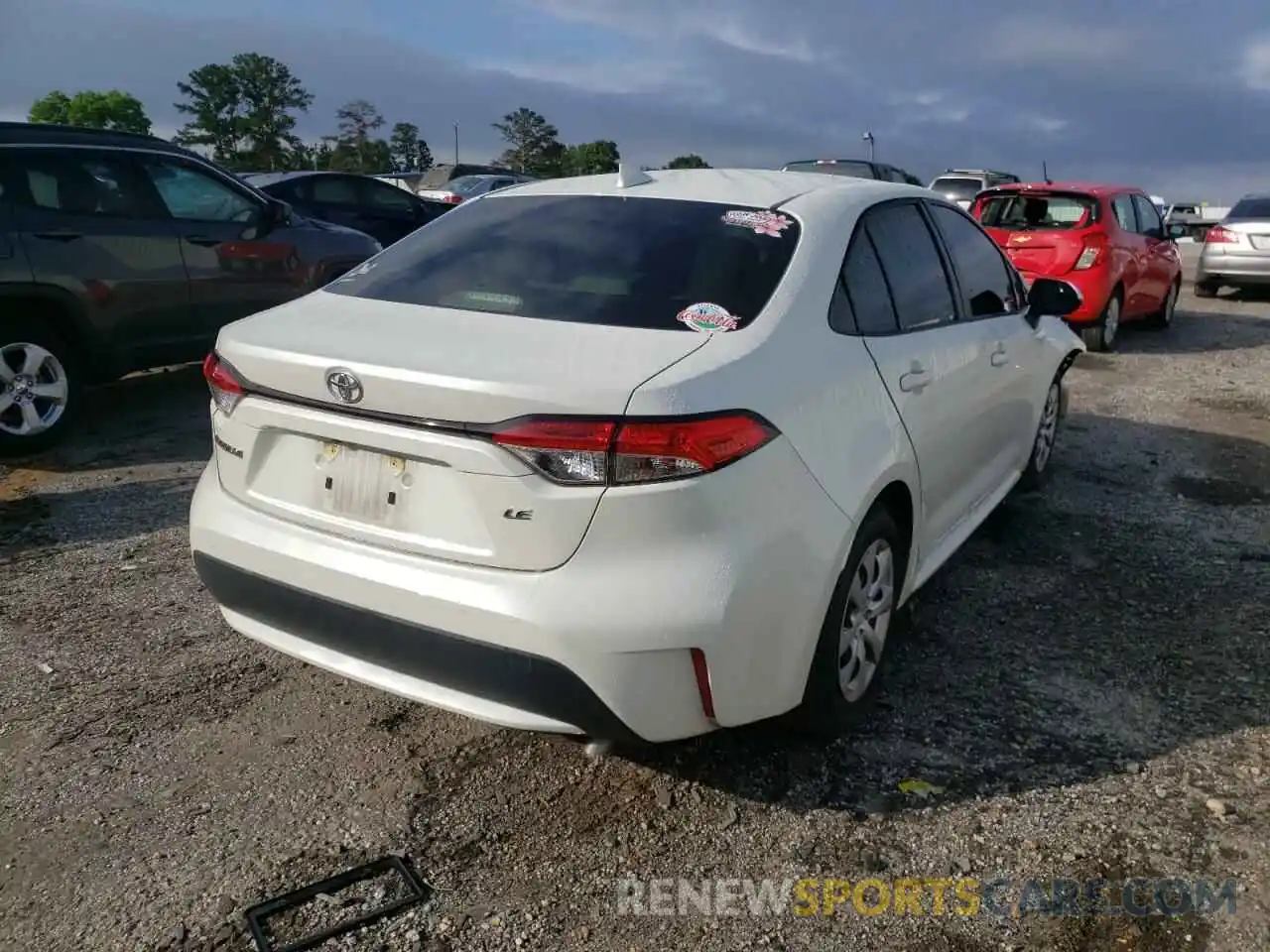 4 Photograph of a damaged car JTDEPRAE1LJ058505 TOYOTA COROLLA 2020