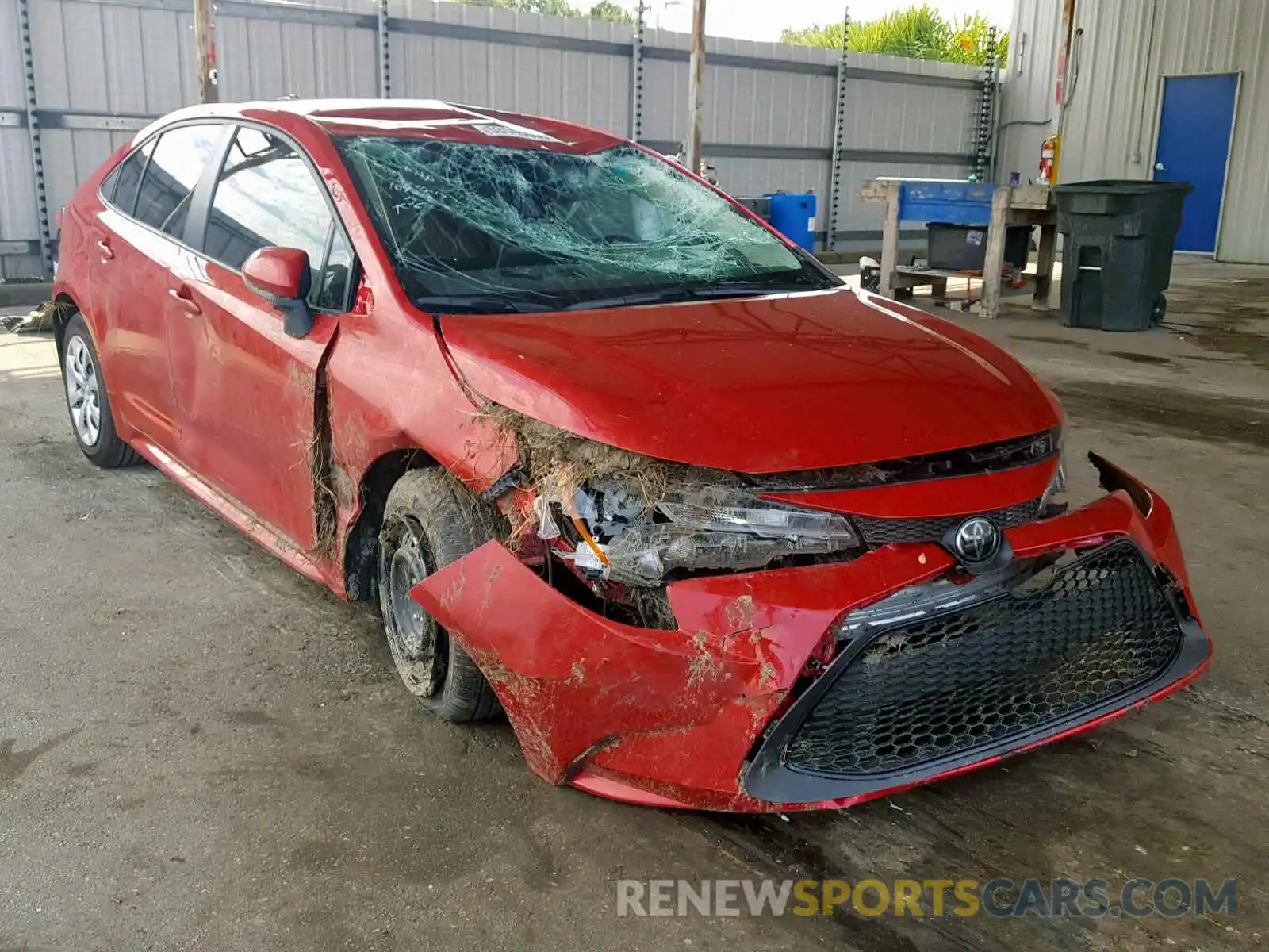 1 Photograph of a damaged car JTDEPRAE1LJ058715 TOYOTA COROLLA 2020