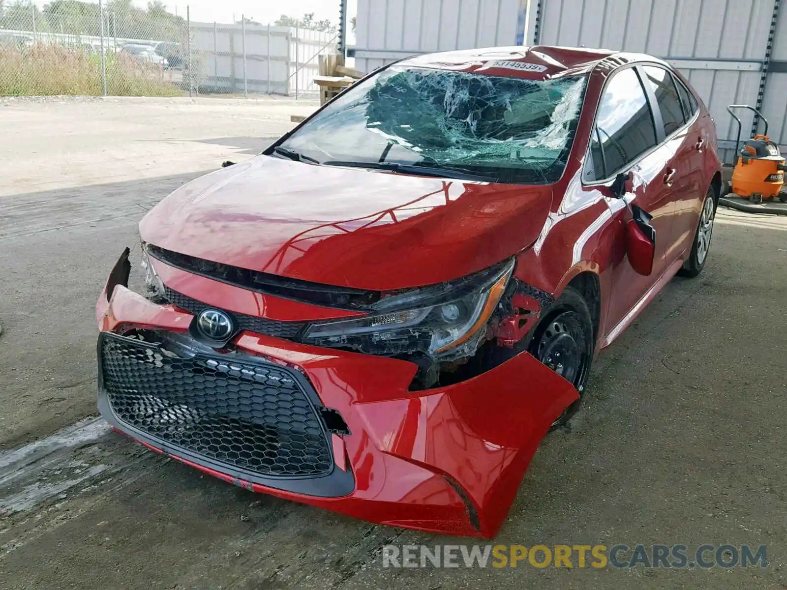 2 Photograph of a damaged car JTDEPRAE1LJ058715 TOYOTA COROLLA 2020