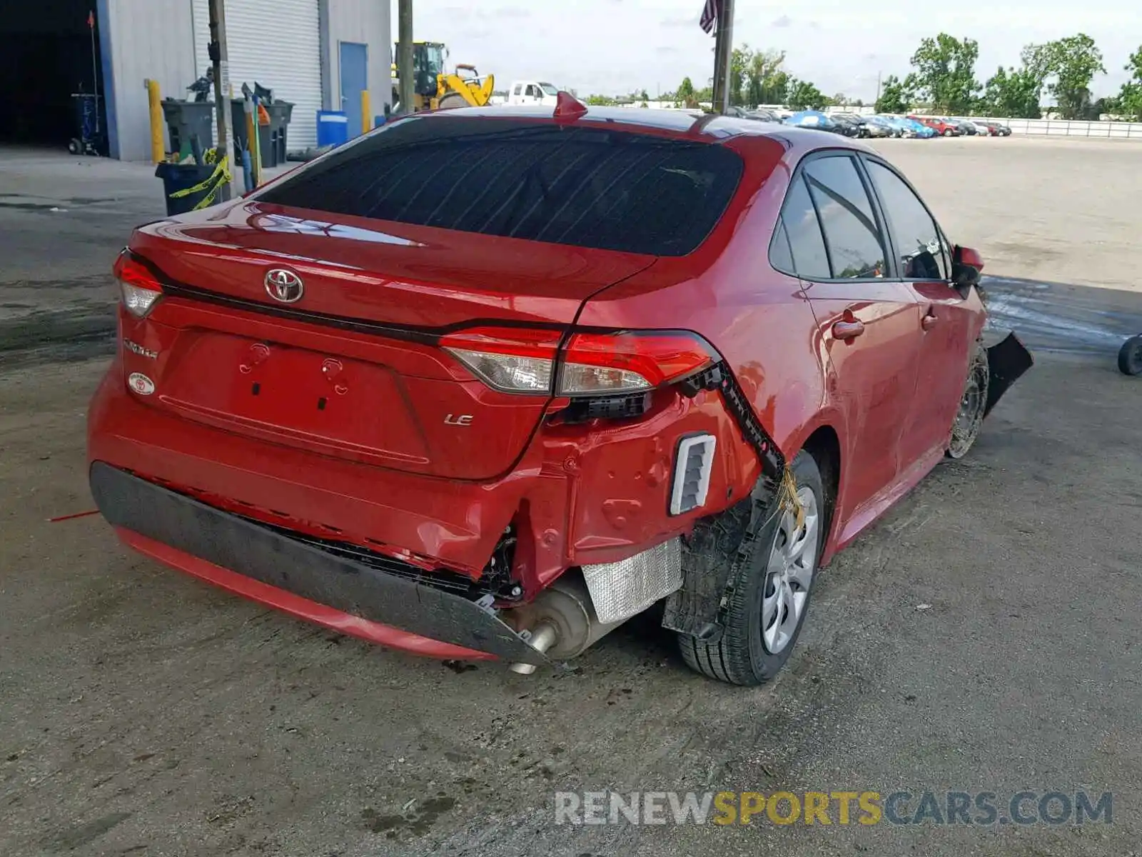 4 Photograph of a damaged car JTDEPRAE1LJ058715 TOYOTA COROLLA 2020