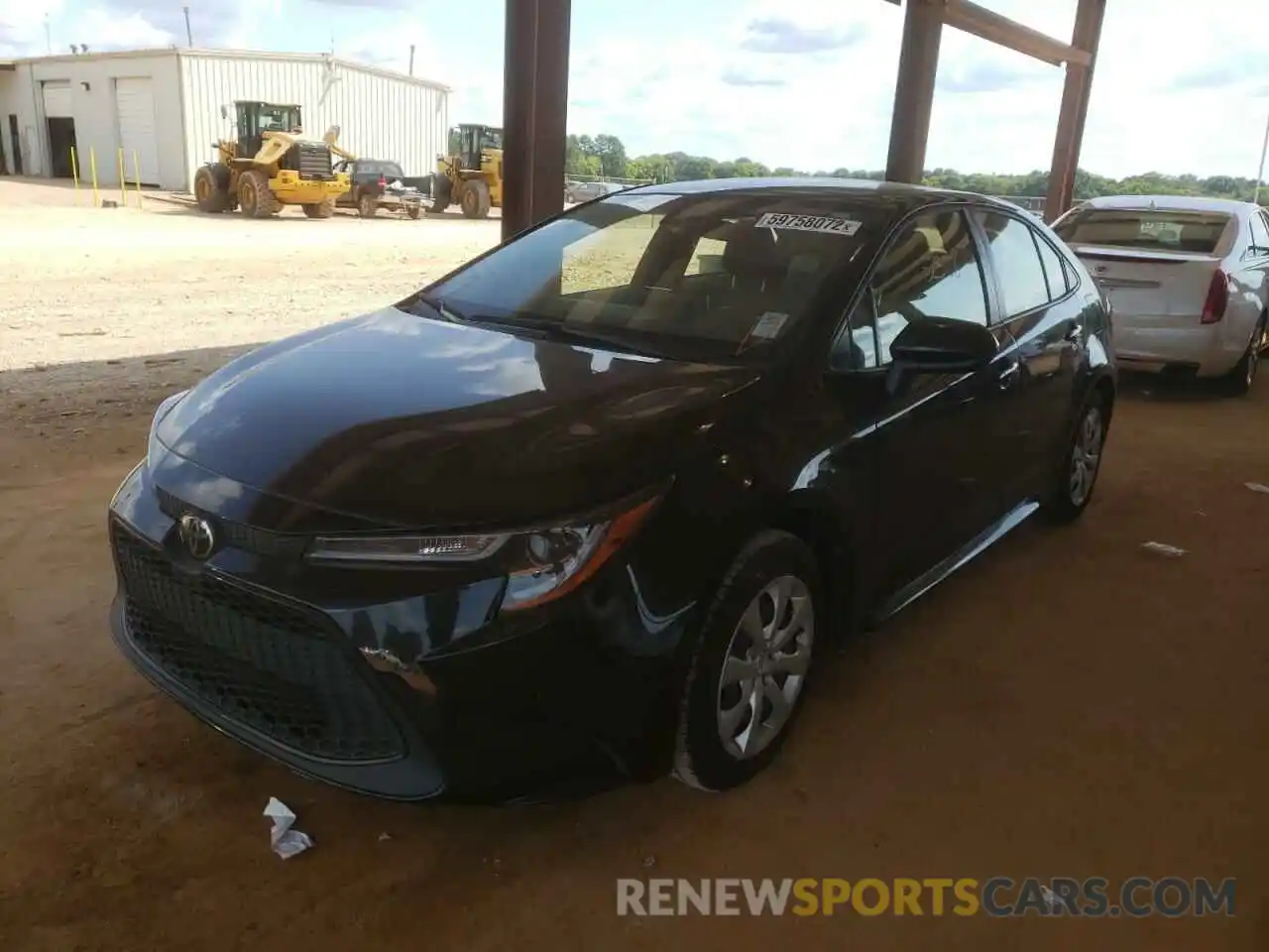 2 Photograph of a damaged car JTDEPRAE1LJ058827 TOYOTA COROLLA 2020