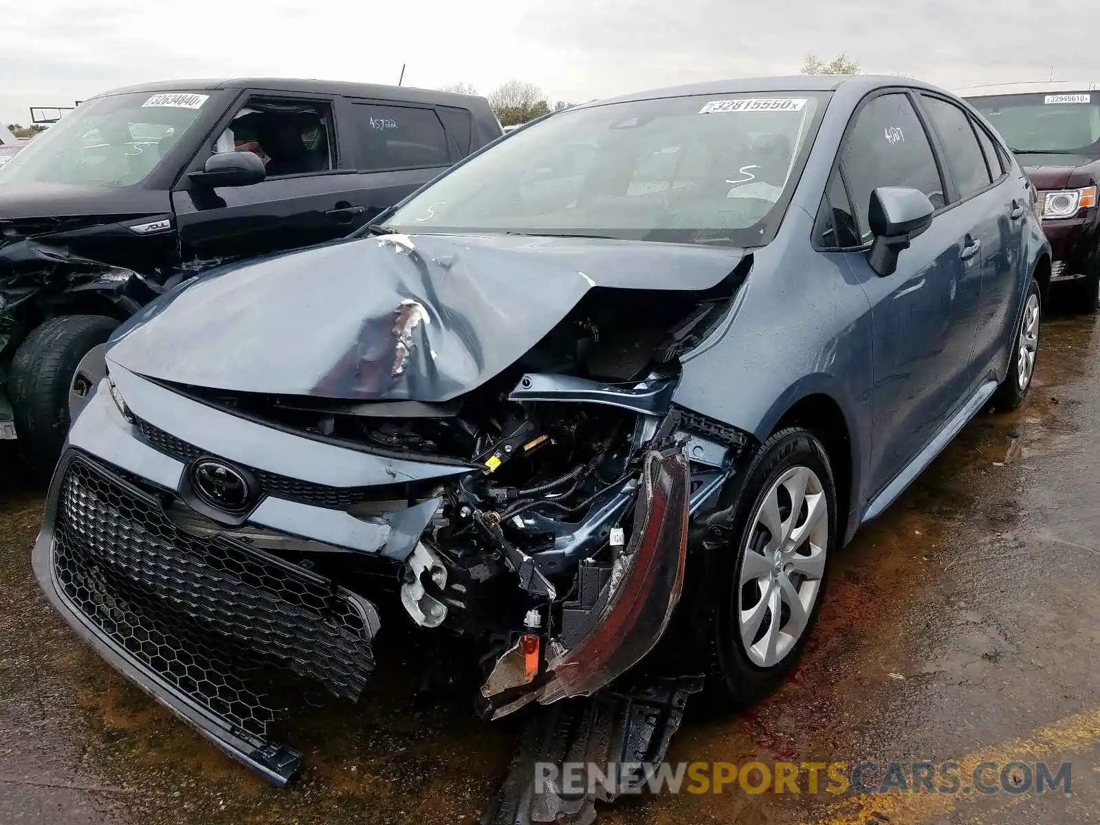 2 Photograph of a damaged car JTDEPRAE1LJ059010 TOYOTA COROLLA 2020