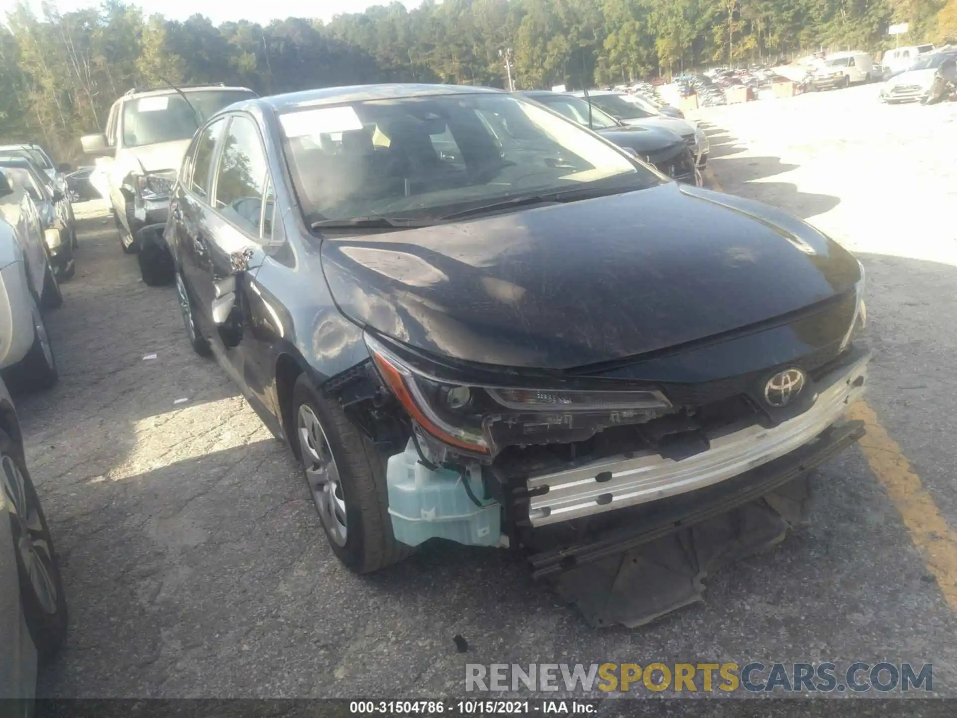 1 Photograph of a damaged car JTDEPRAE1LJ059024 TOYOTA COROLLA 2020