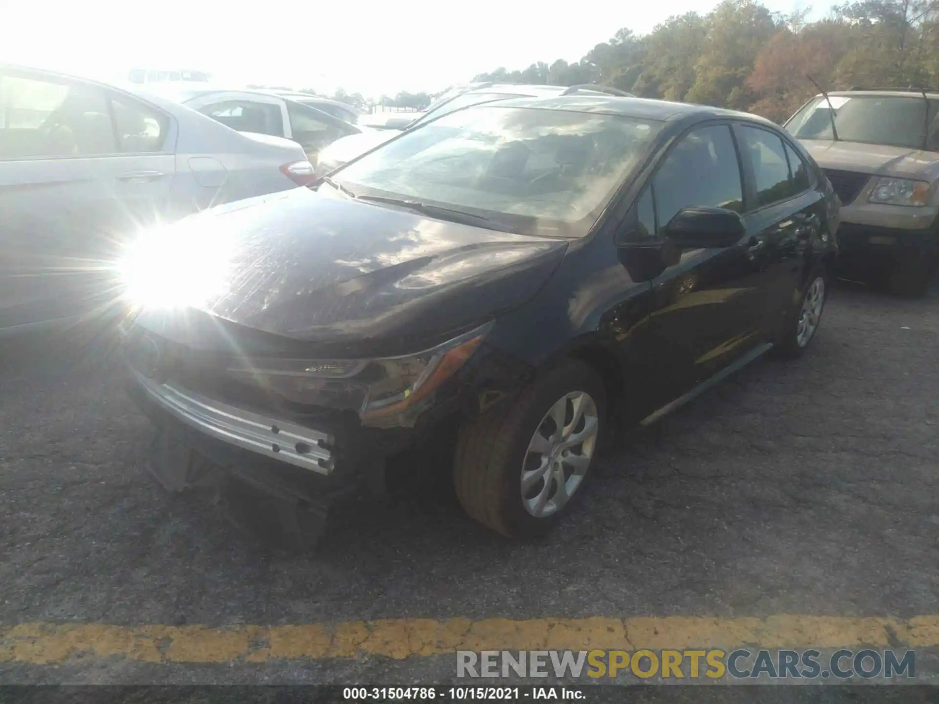 2 Photograph of a damaged car JTDEPRAE1LJ059024 TOYOTA COROLLA 2020