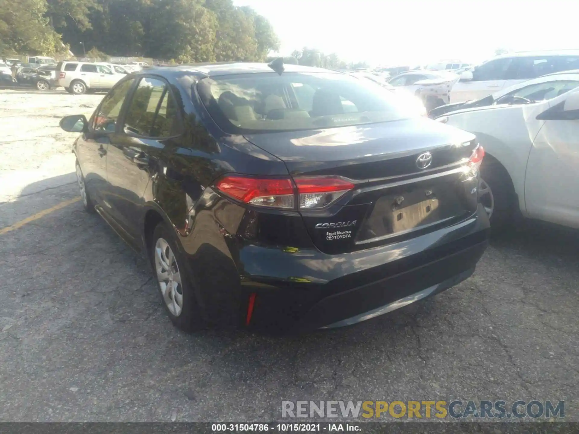 3 Photograph of a damaged car JTDEPRAE1LJ059024 TOYOTA COROLLA 2020