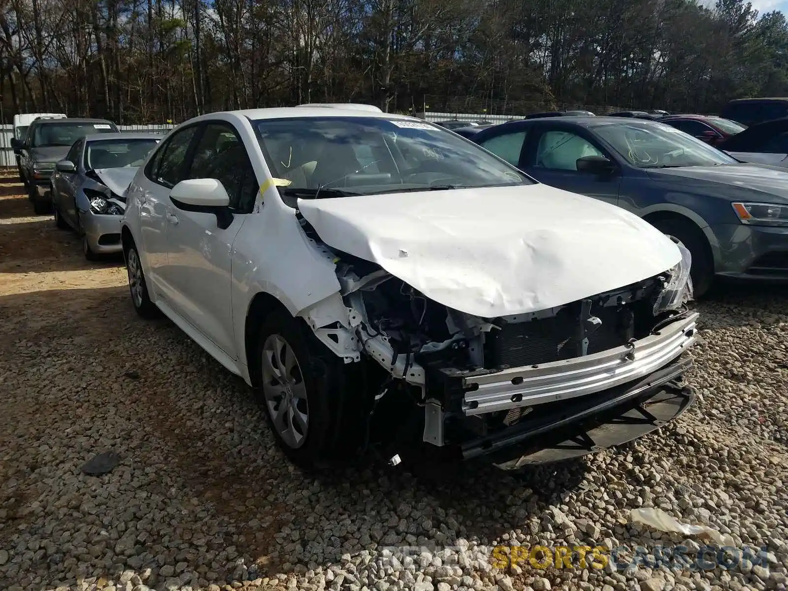 1 Photograph of a damaged car JTDEPRAE1LJ059105 TOYOTA COROLLA 2020