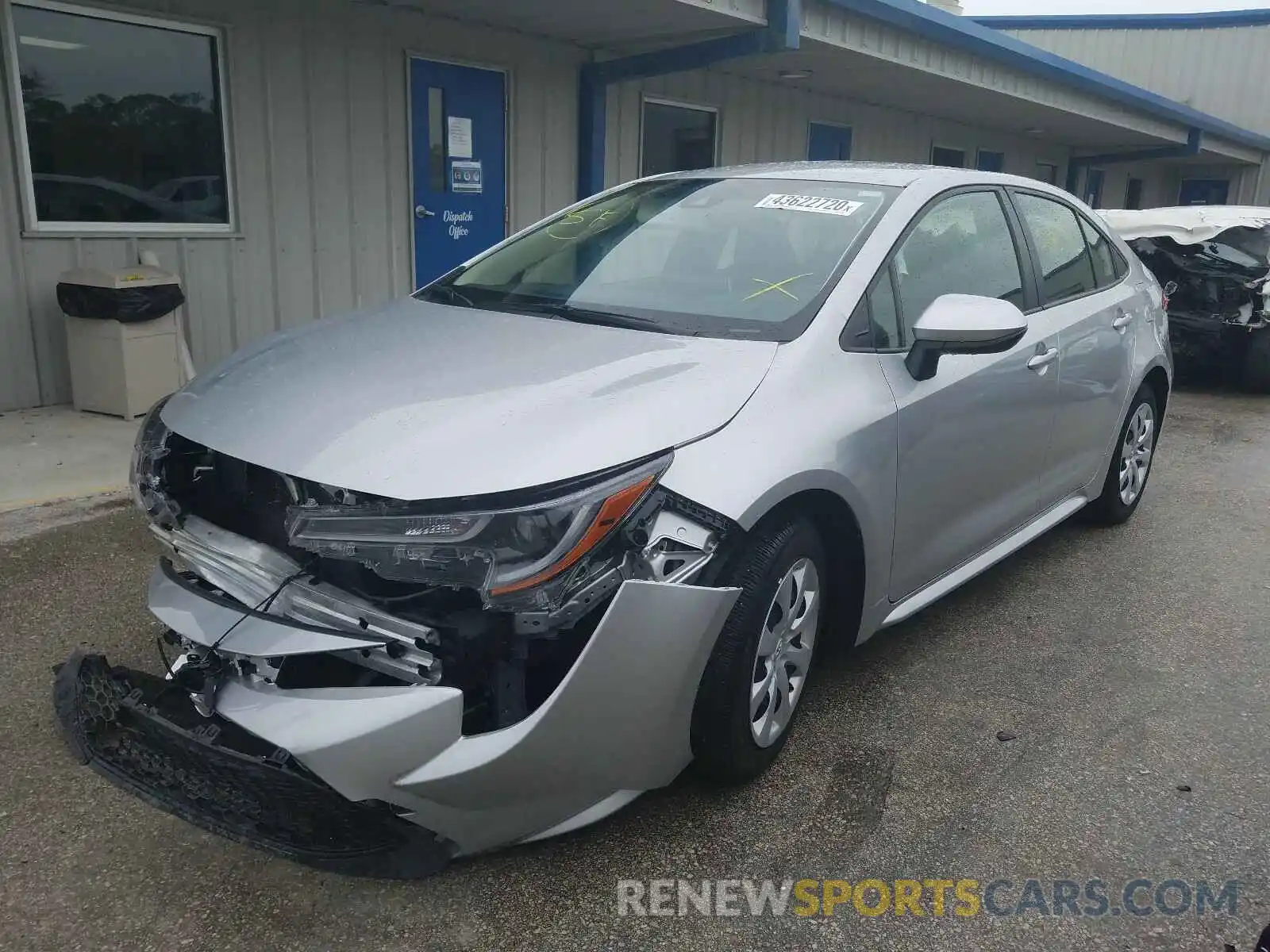 2 Photograph of a damaged car JTDEPRAE1LJ059301 TOYOTA COROLLA 2020