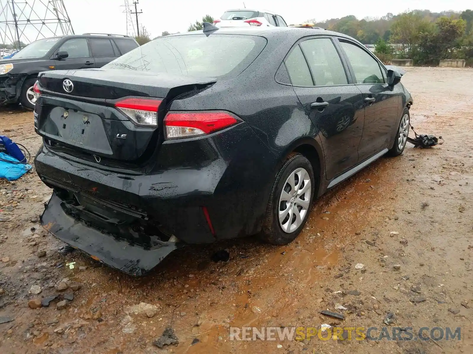4 Photograph of a damaged car JTDEPRAE1LJ059363 TOYOTA COROLLA 2020