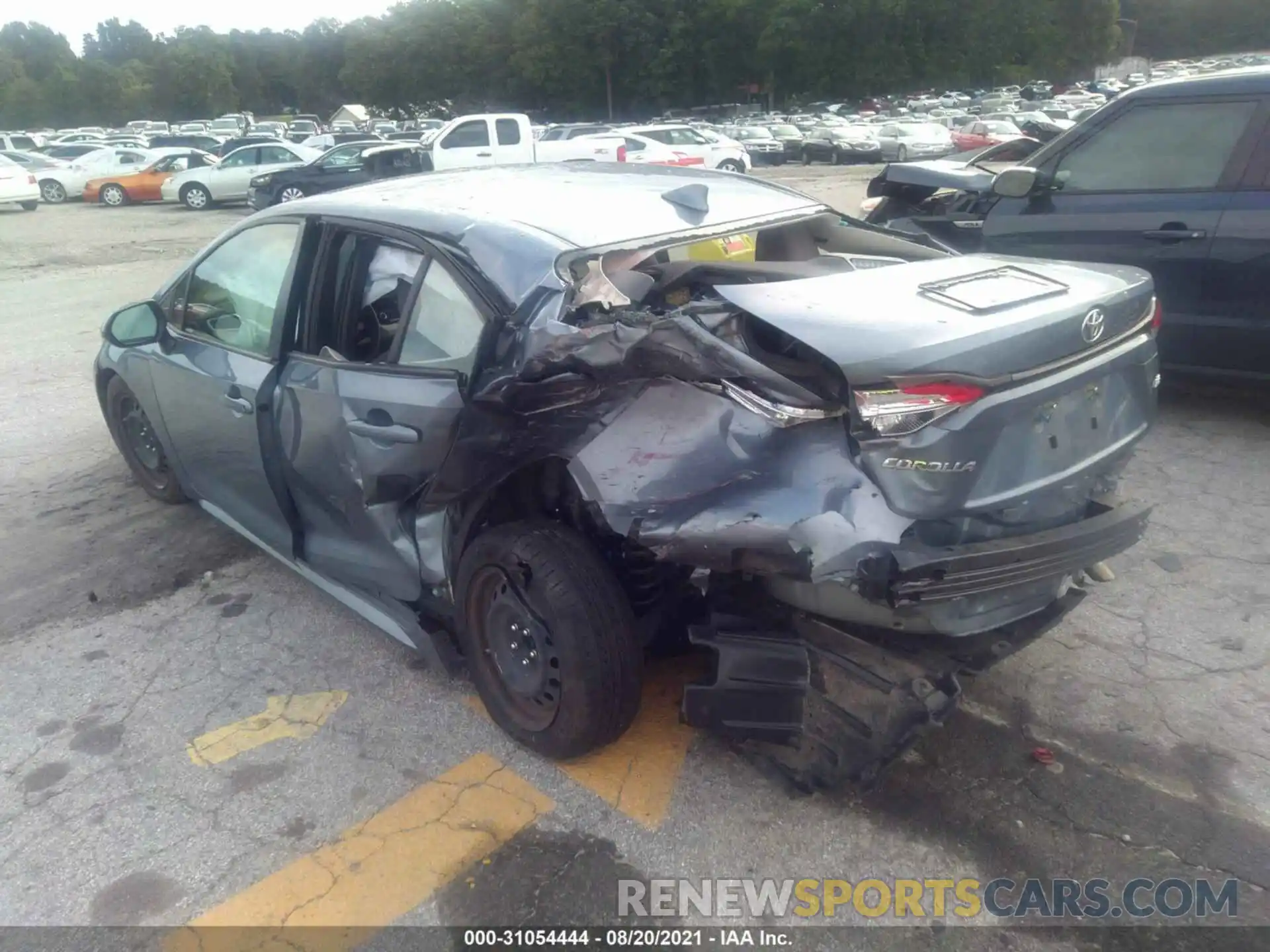 3 Photograph of a damaged car JTDEPRAE1LJ059668 TOYOTA COROLLA 2020