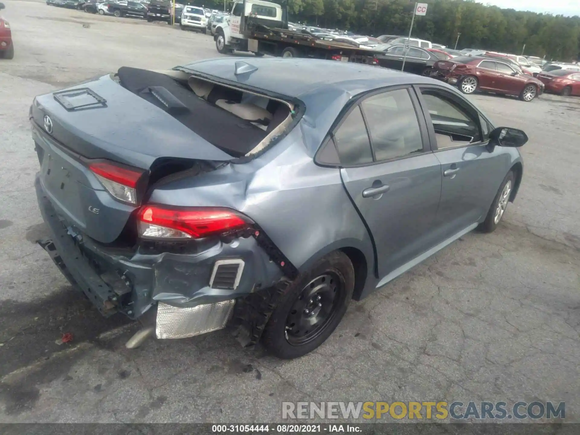 4 Photograph of a damaged car JTDEPRAE1LJ059668 TOYOTA COROLLA 2020