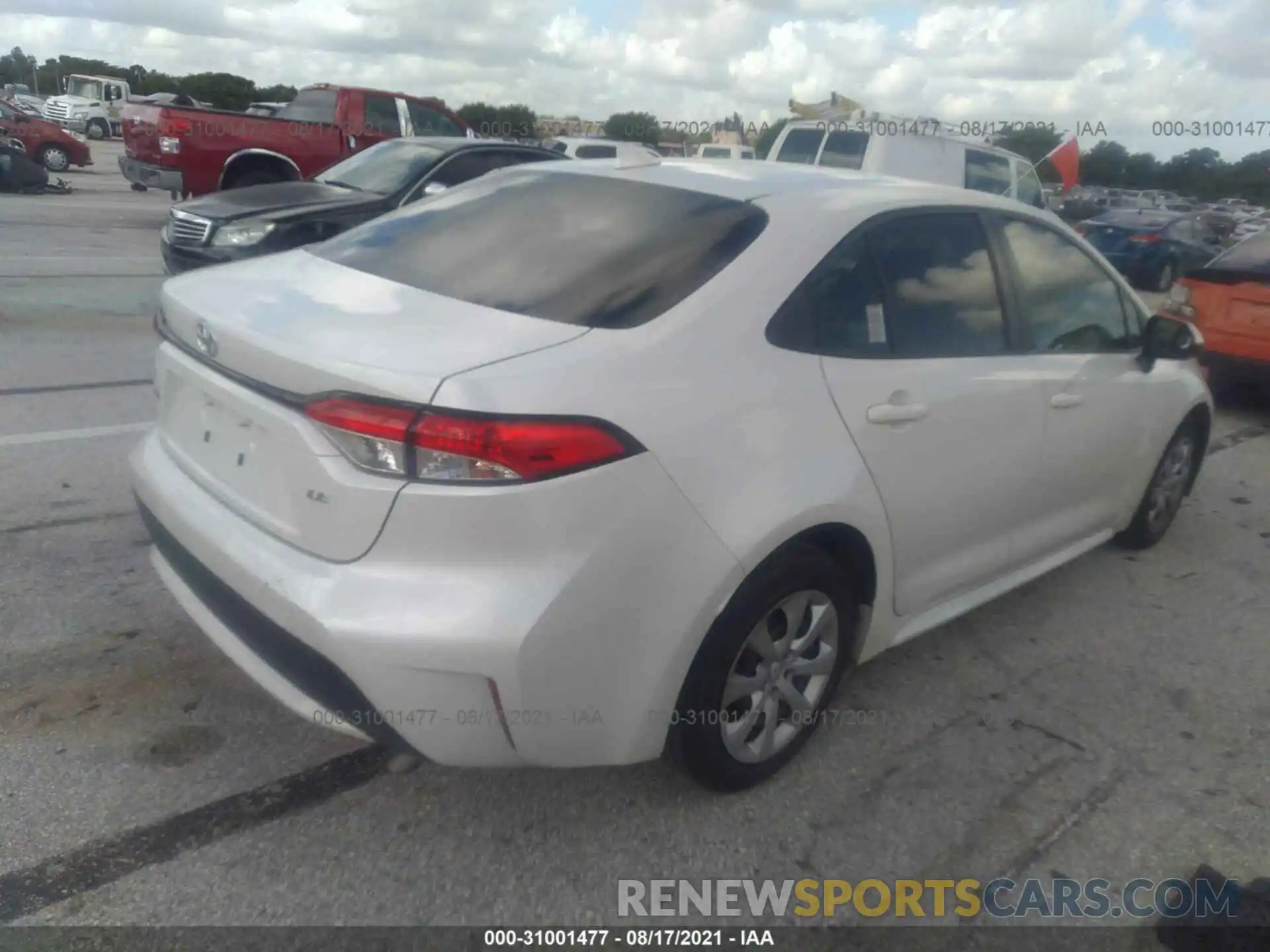 4 Photograph of a damaged car JTDEPRAE1LJ059850 TOYOTA COROLLA 2020