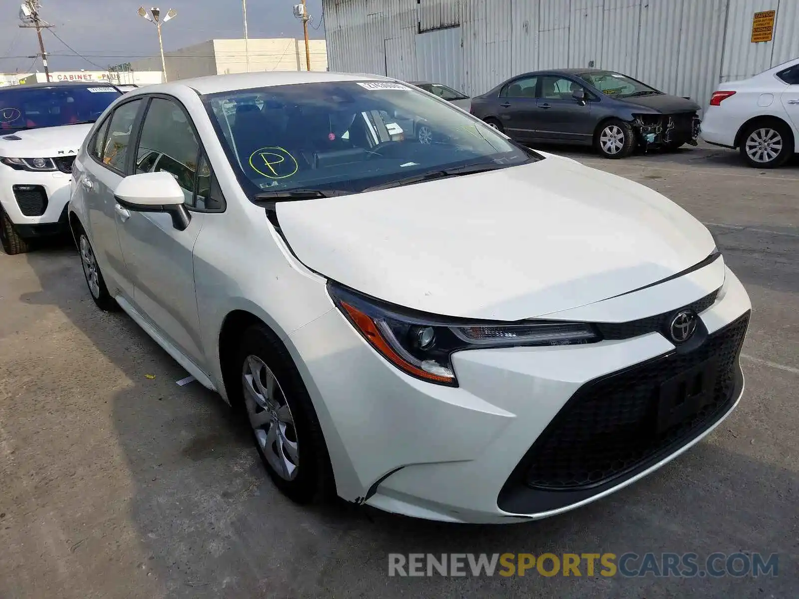 1 Photograph of a damaged car JTDEPRAE1LJ060089 TOYOTA COROLLA 2020