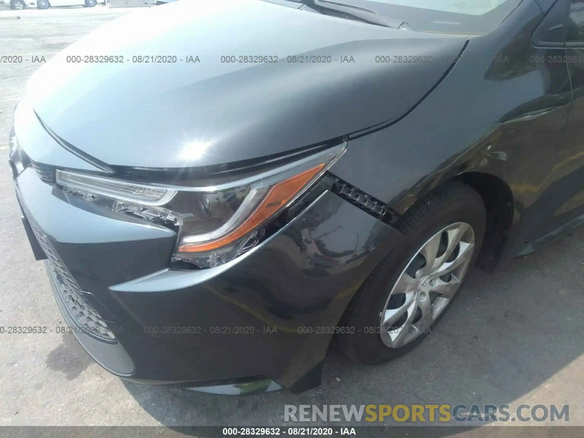 6 Photograph of a damaged car JTDEPRAE1LJ060447 TOYOTA COROLLA 2020