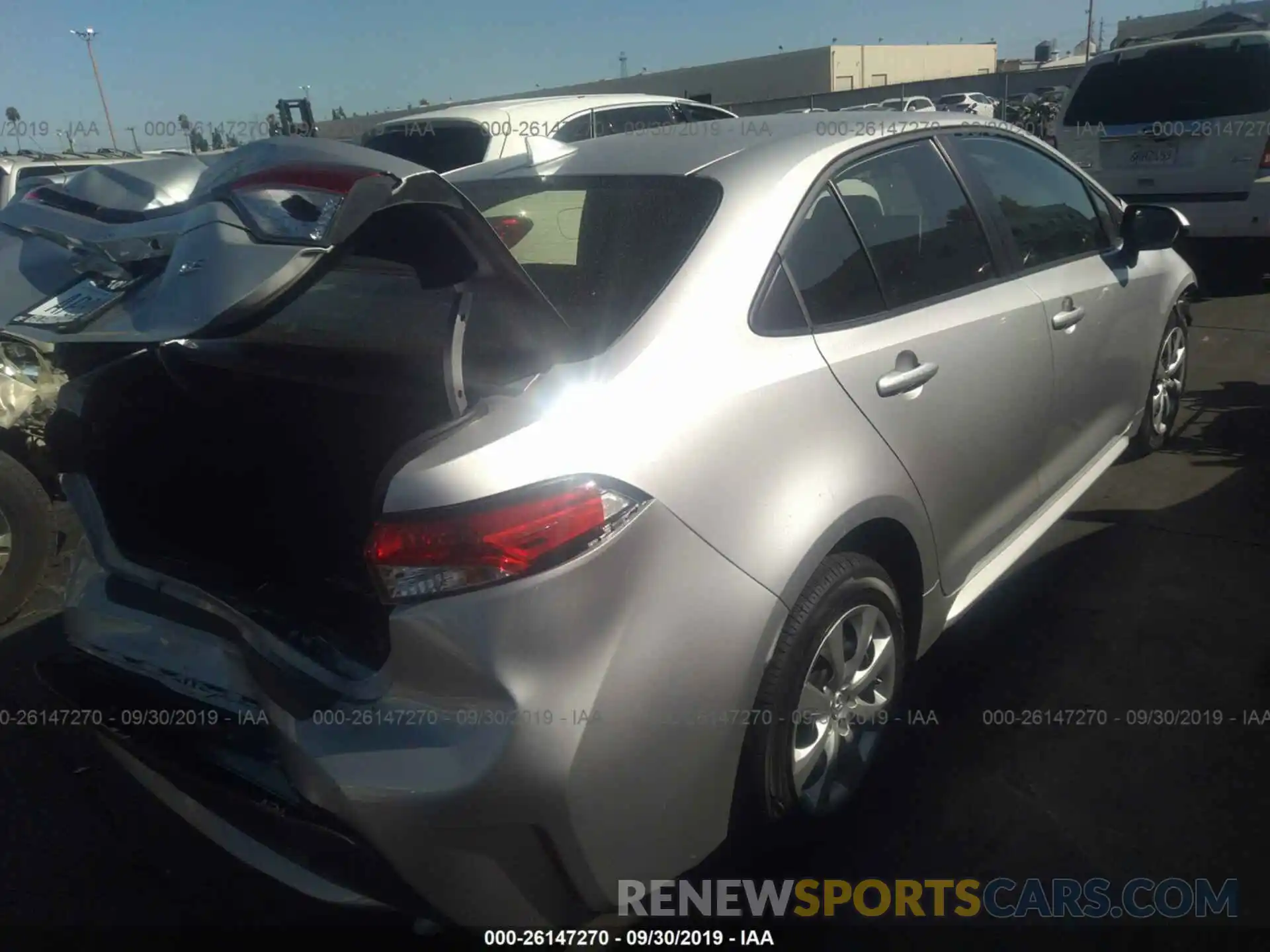 4 Photograph of a damaged car JTDEPRAE1LJ060478 TOYOTA COROLLA 2020