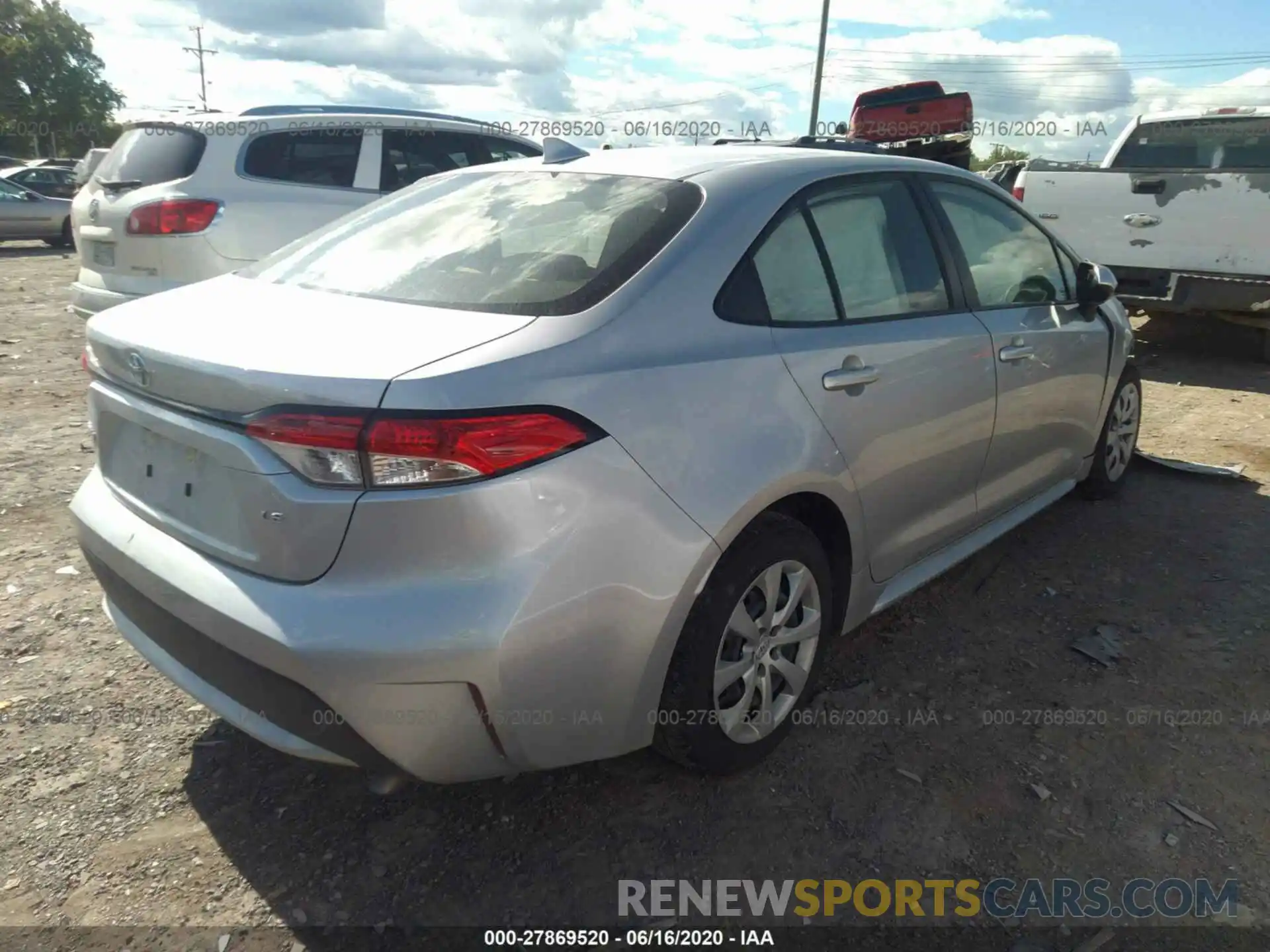 4 Photograph of a damaged car JTDEPRAE1LJ061422 TOYOTA COROLLA 2020