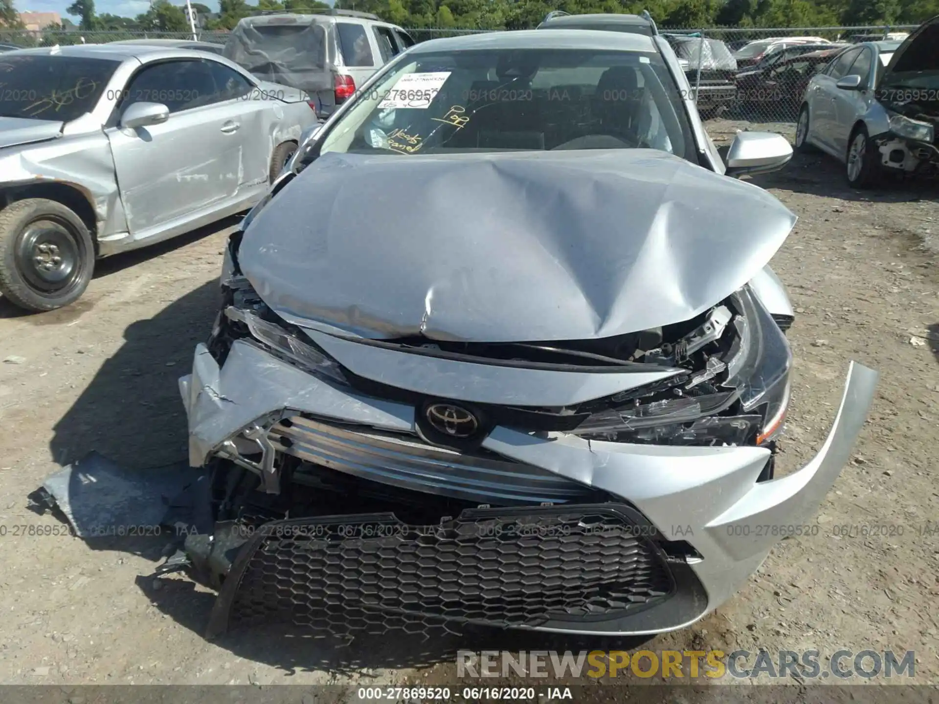 6 Photograph of a damaged car JTDEPRAE1LJ061422 TOYOTA COROLLA 2020