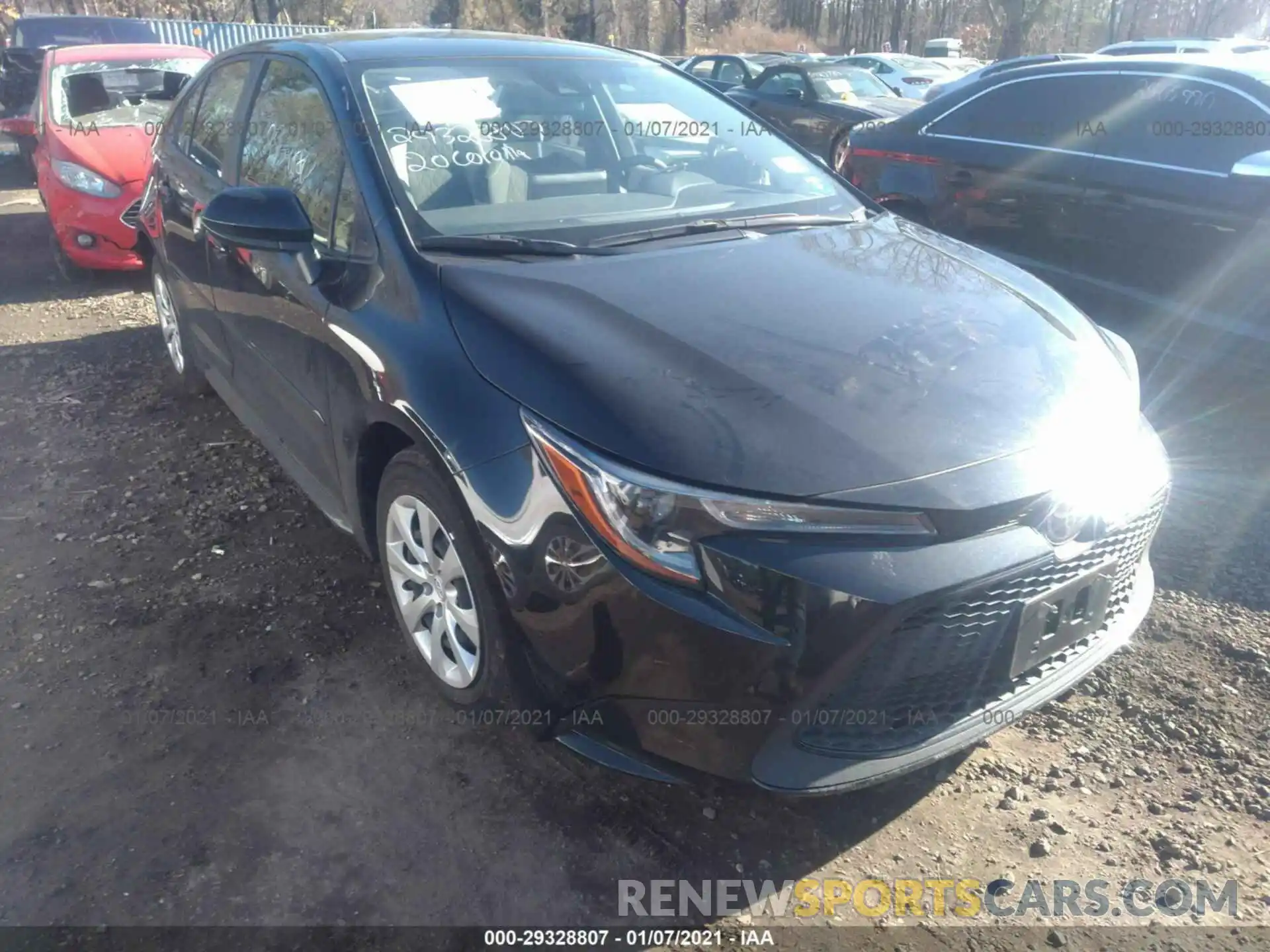 1 Photograph of a damaged car JTDEPRAE1LJ061582 TOYOTA COROLLA 2020