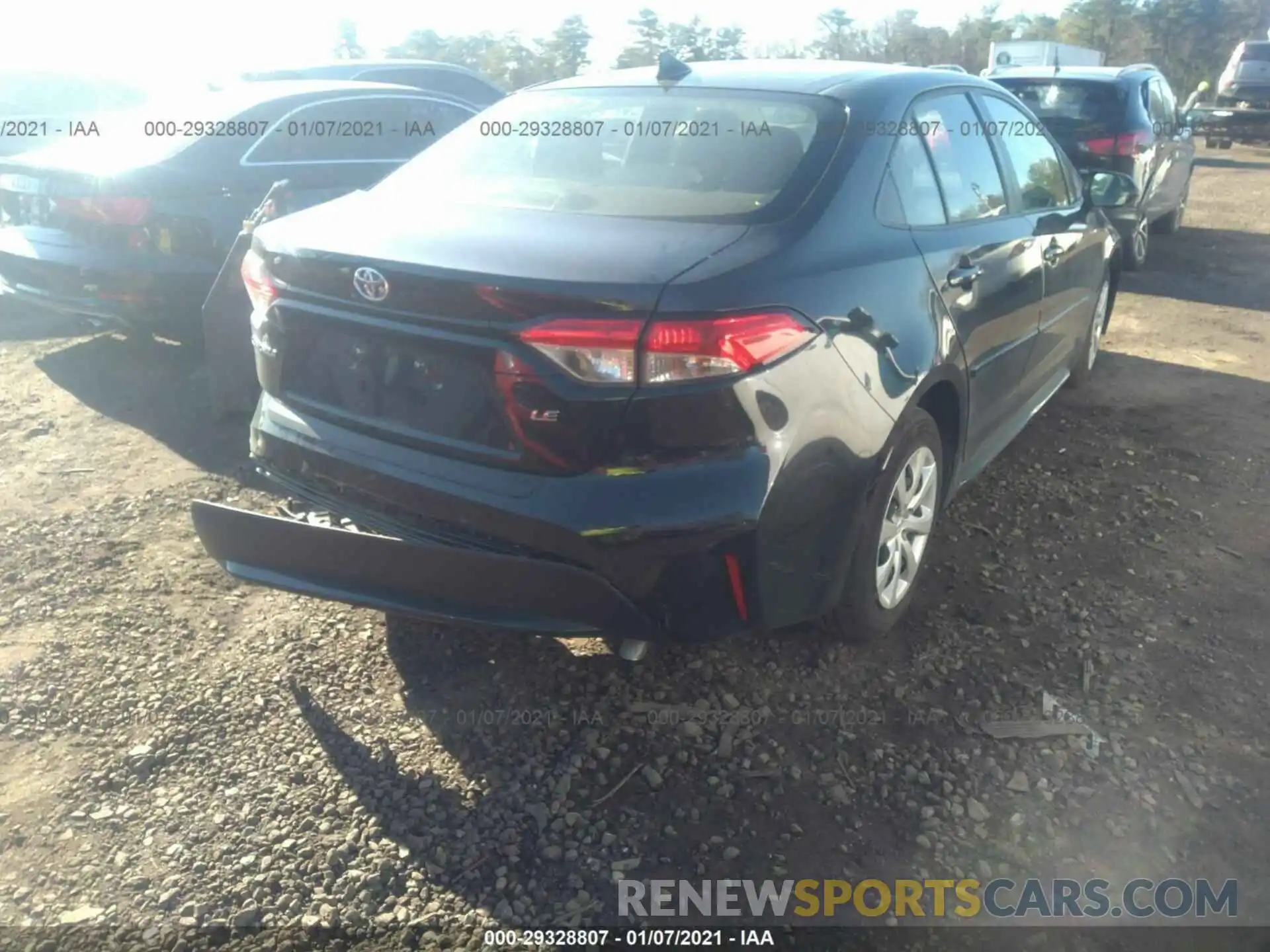 4 Photograph of a damaged car JTDEPRAE1LJ061582 TOYOTA COROLLA 2020