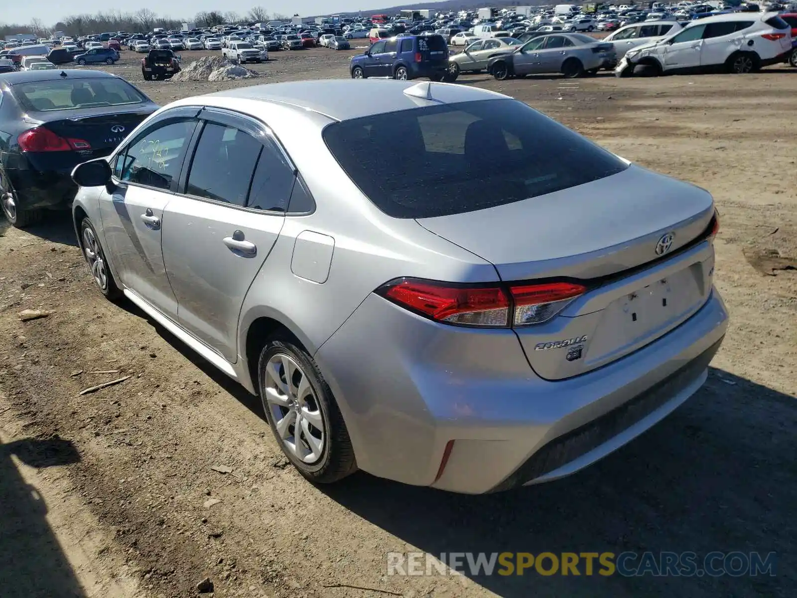 3 Photograph of a damaged car JTDEPRAE1LJ061887 TOYOTA COROLLA 2020