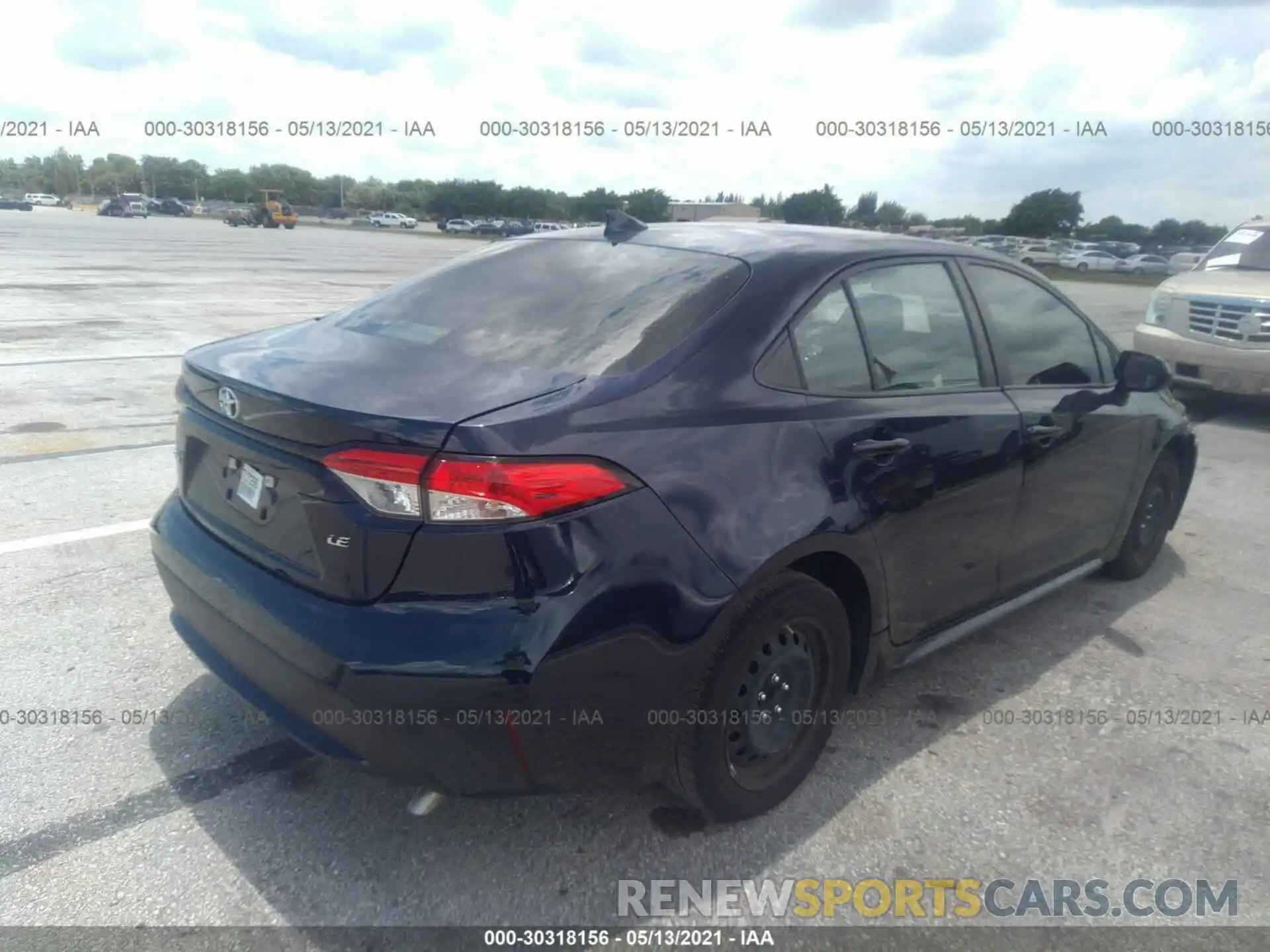 4 Photograph of a damaged car JTDEPRAE1LJ062103 TOYOTA COROLLA 2020