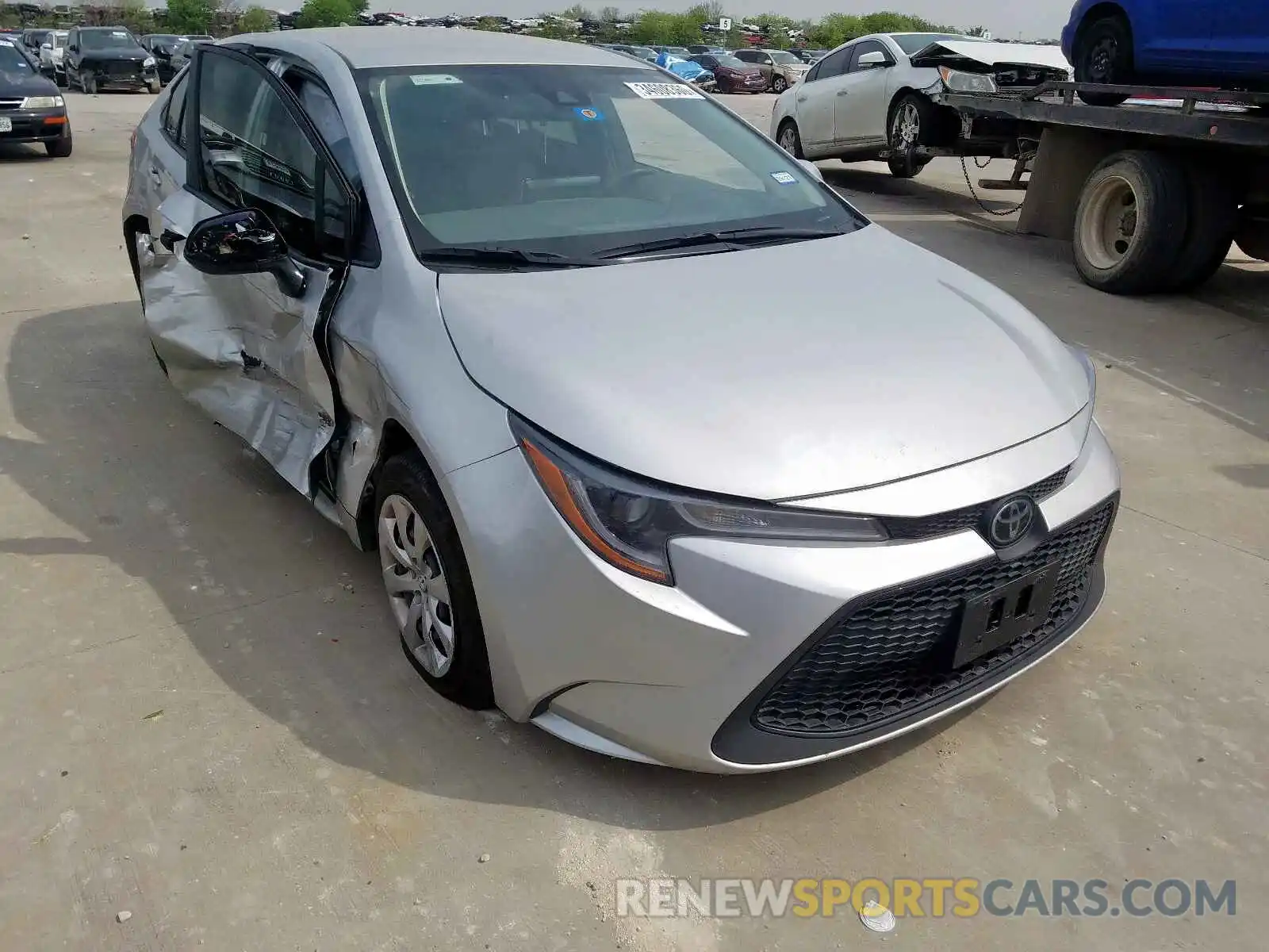 1 Photograph of a damaged car JTDEPRAE1LJ062425 TOYOTA COROLLA 2020