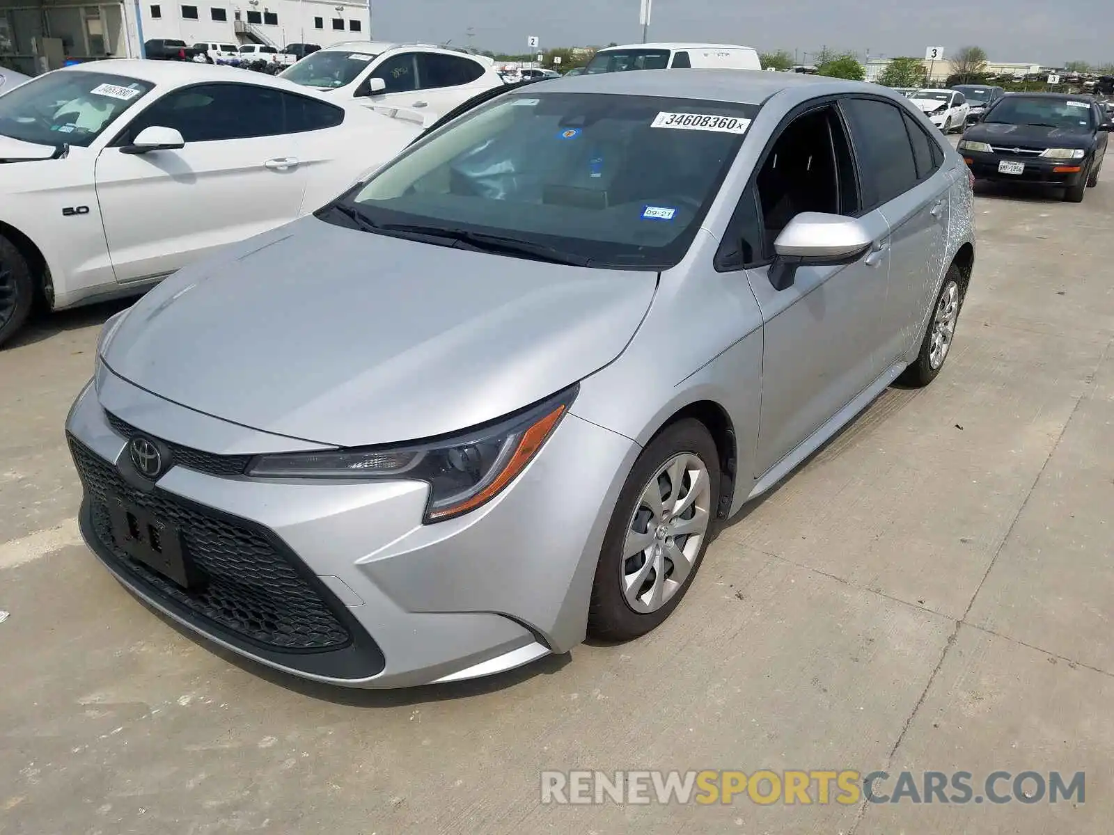 2 Photograph of a damaged car JTDEPRAE1LJ062425 TOYOTA COROLLA 2020