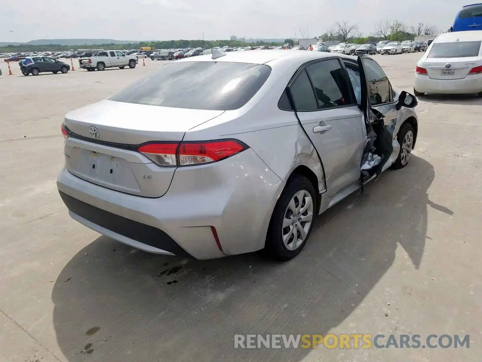 4 Photograph of a damaged car JTDEPRAE1LJ062425 TOYOTA COROLLA 2020