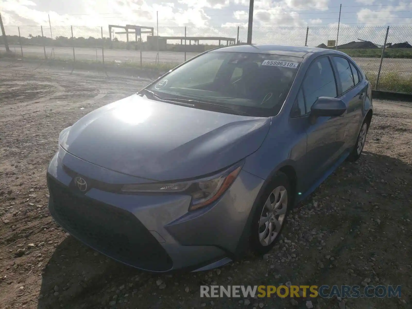 2 Photograph of a damaged car JTDEPRAE1LJ062795 TOYOTA COROLLA 2020