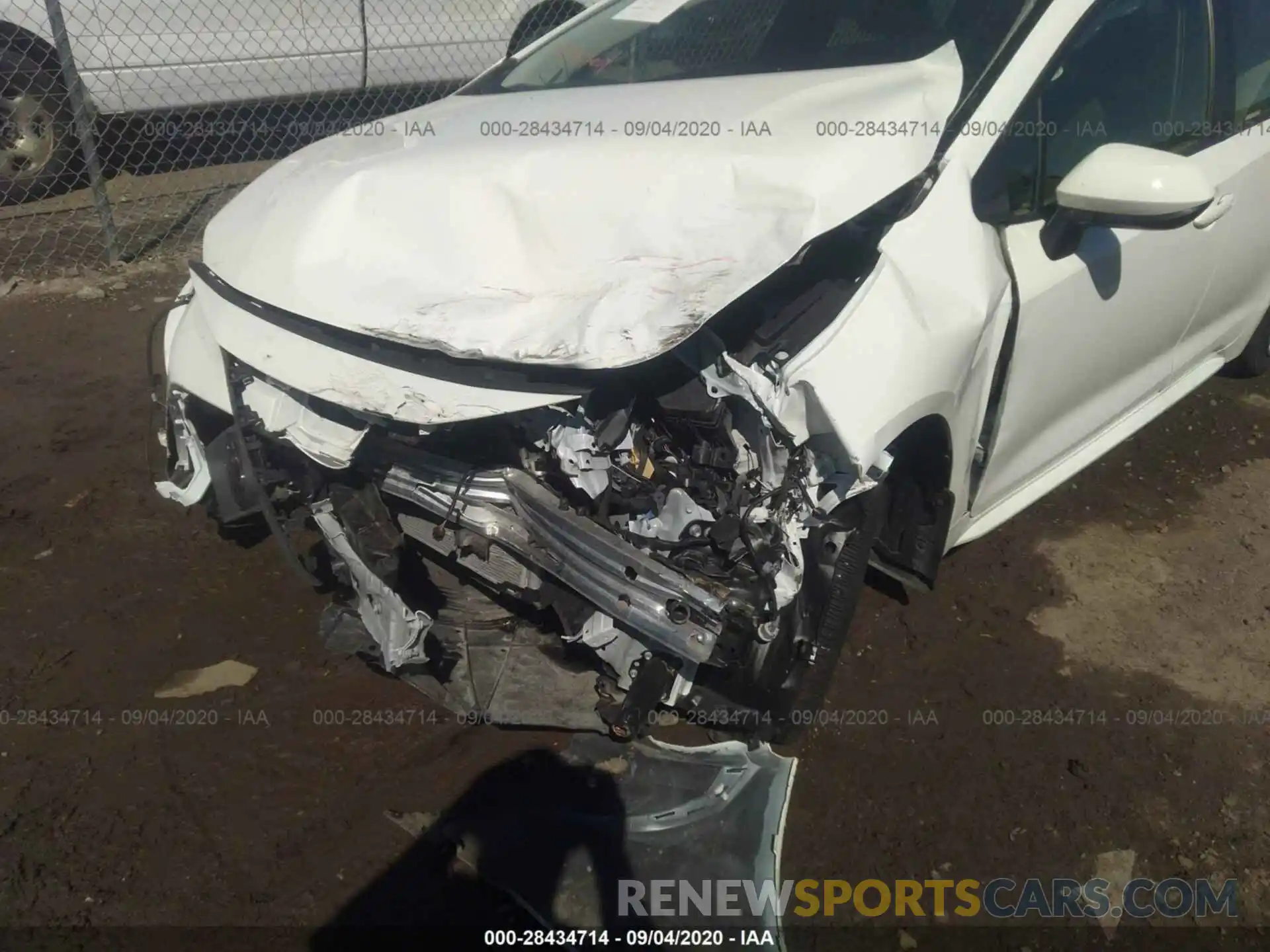 6 Photograph of a damaged car JTDEPRAE1LJ062974 TOYOTA COROLLA 2020