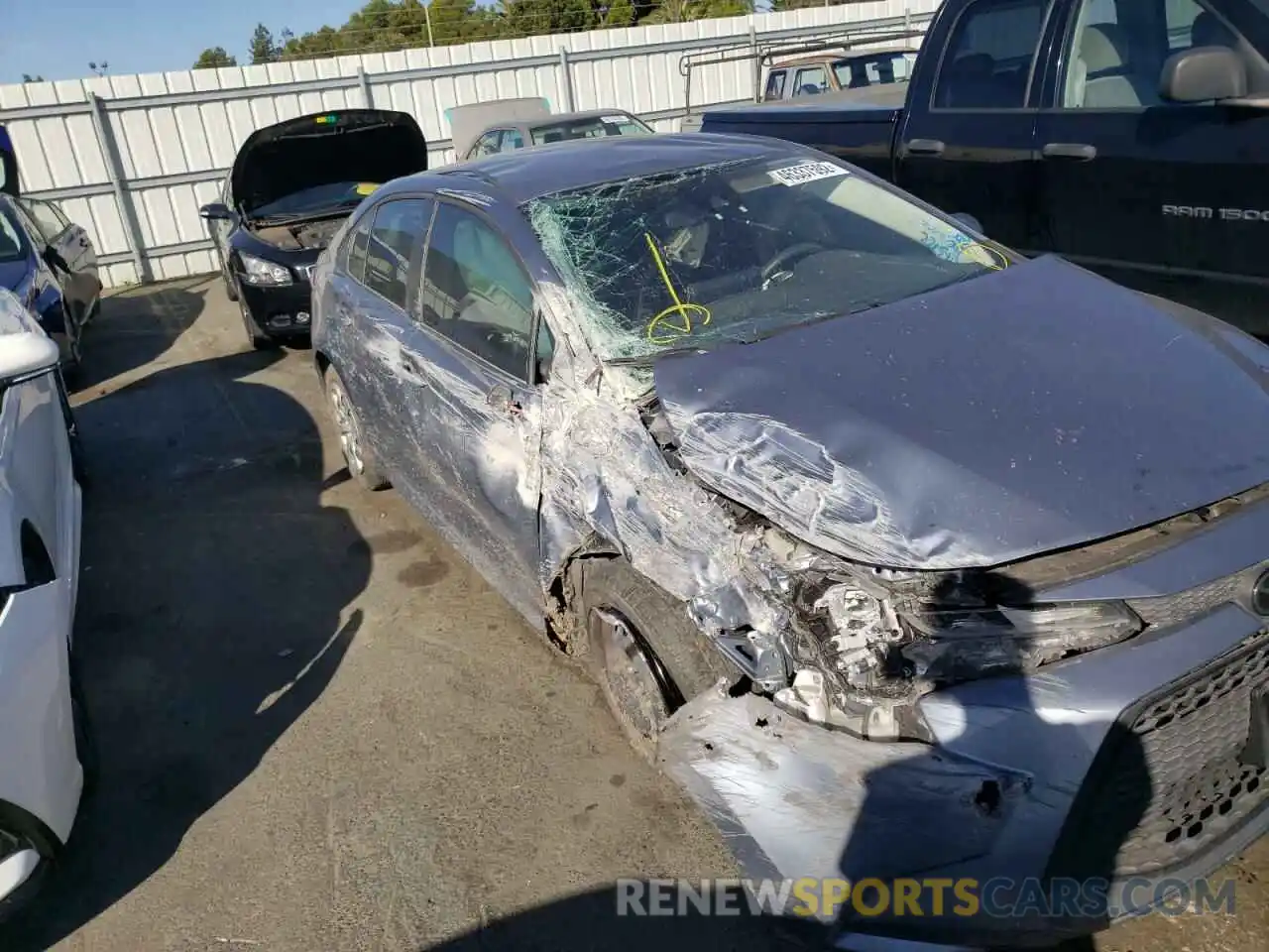 9 Photograph of a damaged car JTDEPRAE1LJ063137 TOYOTA COROLLA 2020