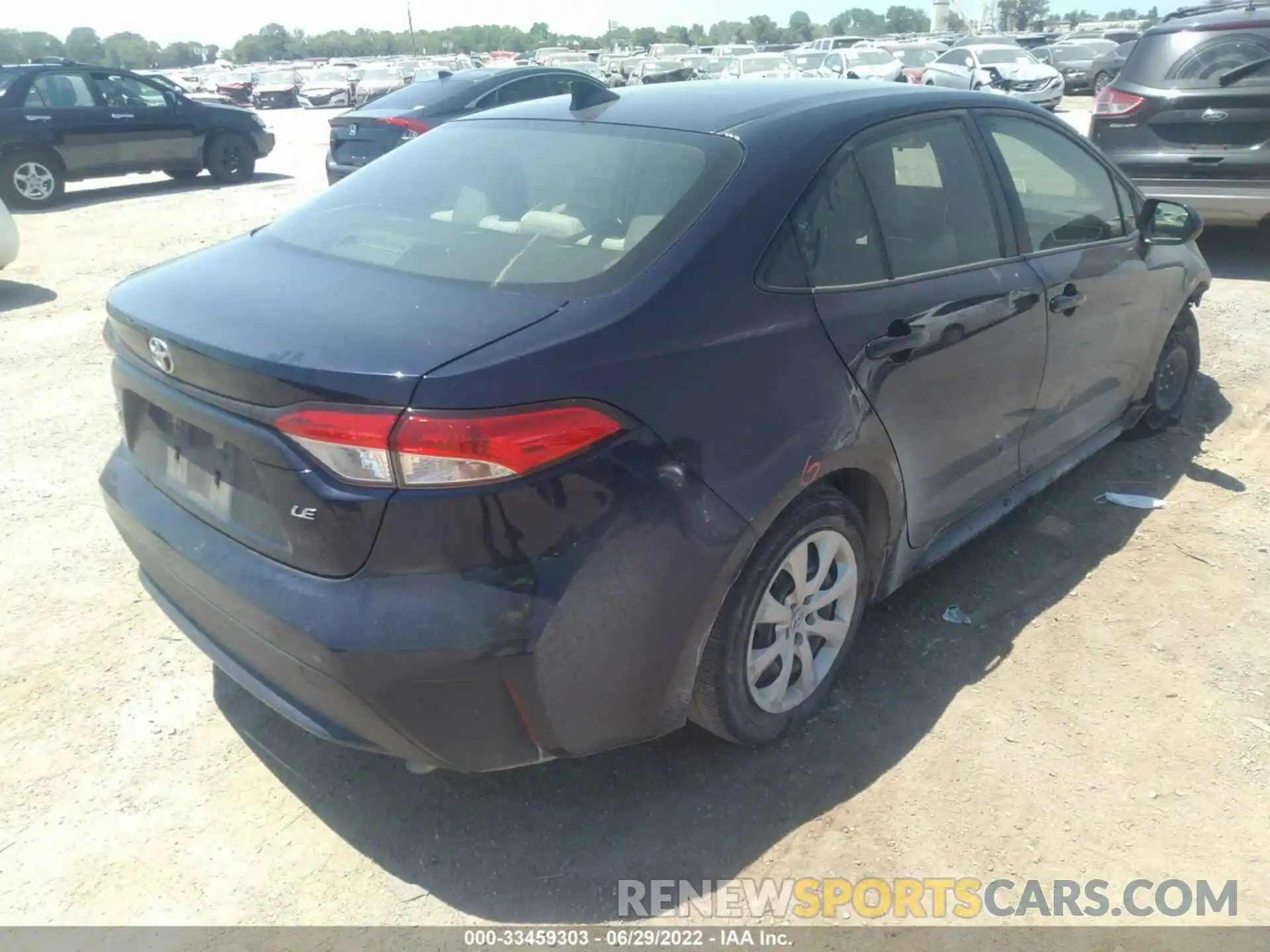 4 Photograph of a damaged car JTDEPRAE1LJ064420 TOYOTA COROLLA 2020