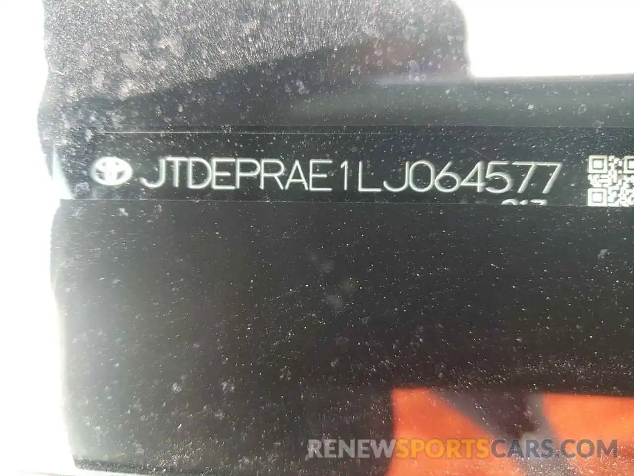 10 Фотография поврежденного автомобиля JTDEPRAE1LJ064577 TOYOTA COROLLA 2020