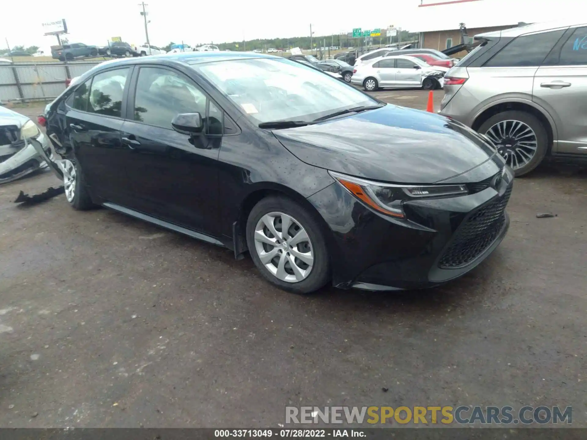 1 Photograph of a damaged car JTDEPRAE1LJ064790 TOYOTA COROLLA 2020