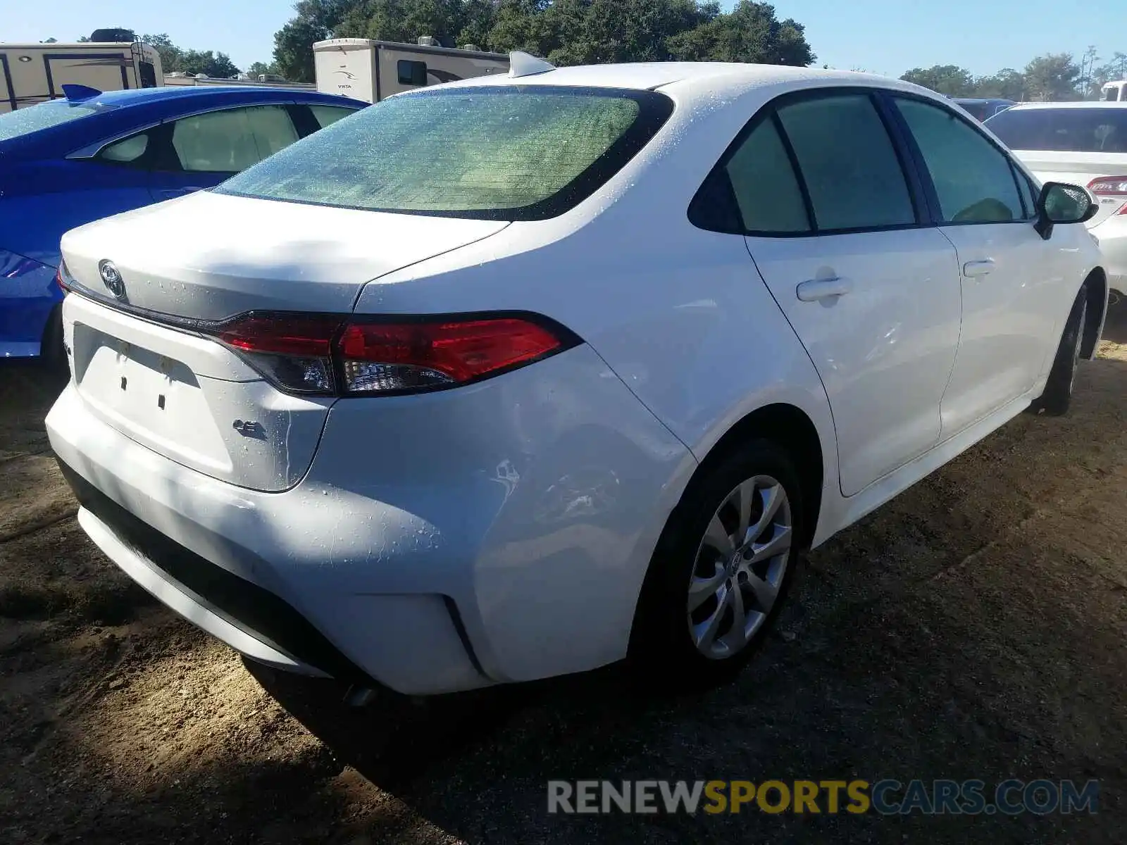 4 Photograph of a damaged car JTDEPRAE1LJ064840 TOYOTA COROLLA 2020